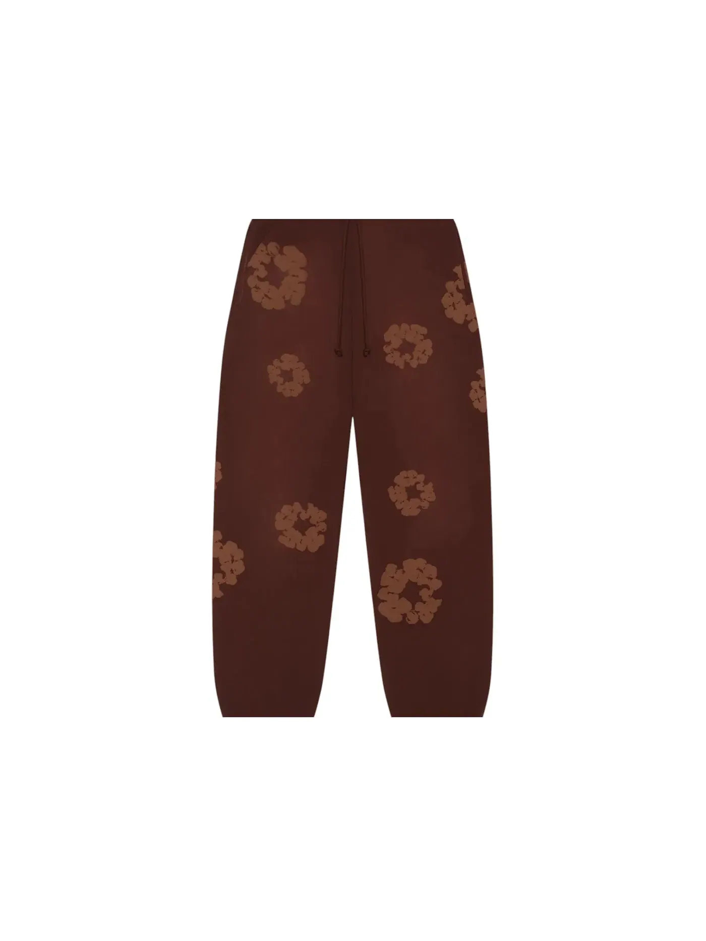 Мужские спортивные штаны с принтом Denim Tears Mono Cotton Wreath Sweatpants — изображение 1 из 1, коричневый