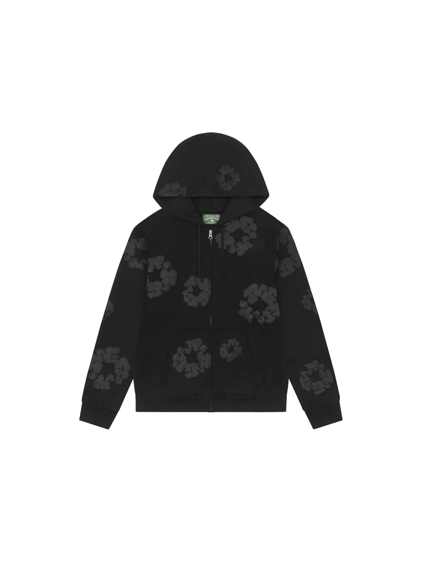 Мужская худи с принтом Mono Cotton Wreath Denim Tears — изображение 1 из 1, черный