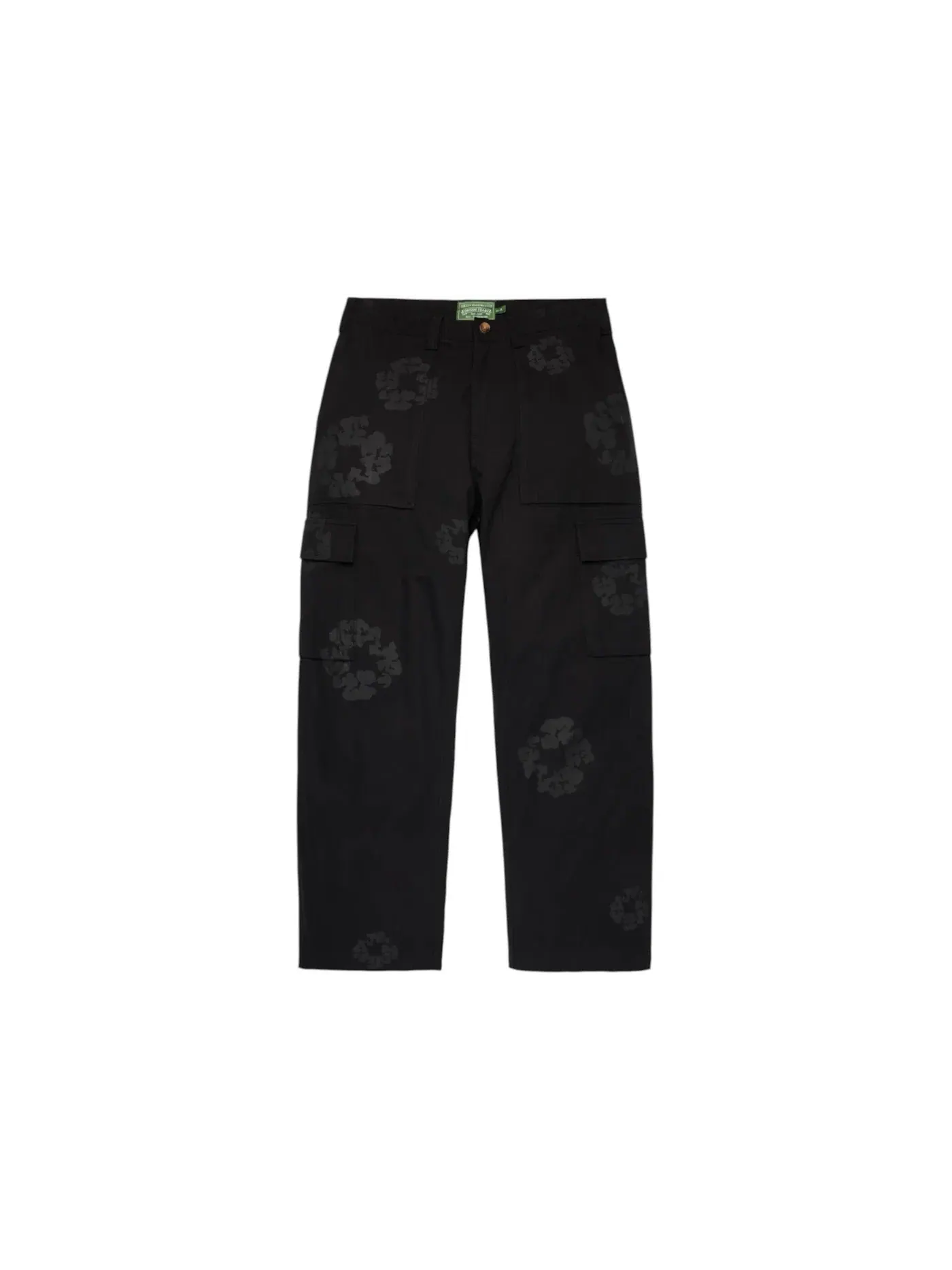 Мужские штаны-карго с монограммой Denim Tears Mono Wreath Cargo Pant Denim Tears — изображение 1 из 2, черный