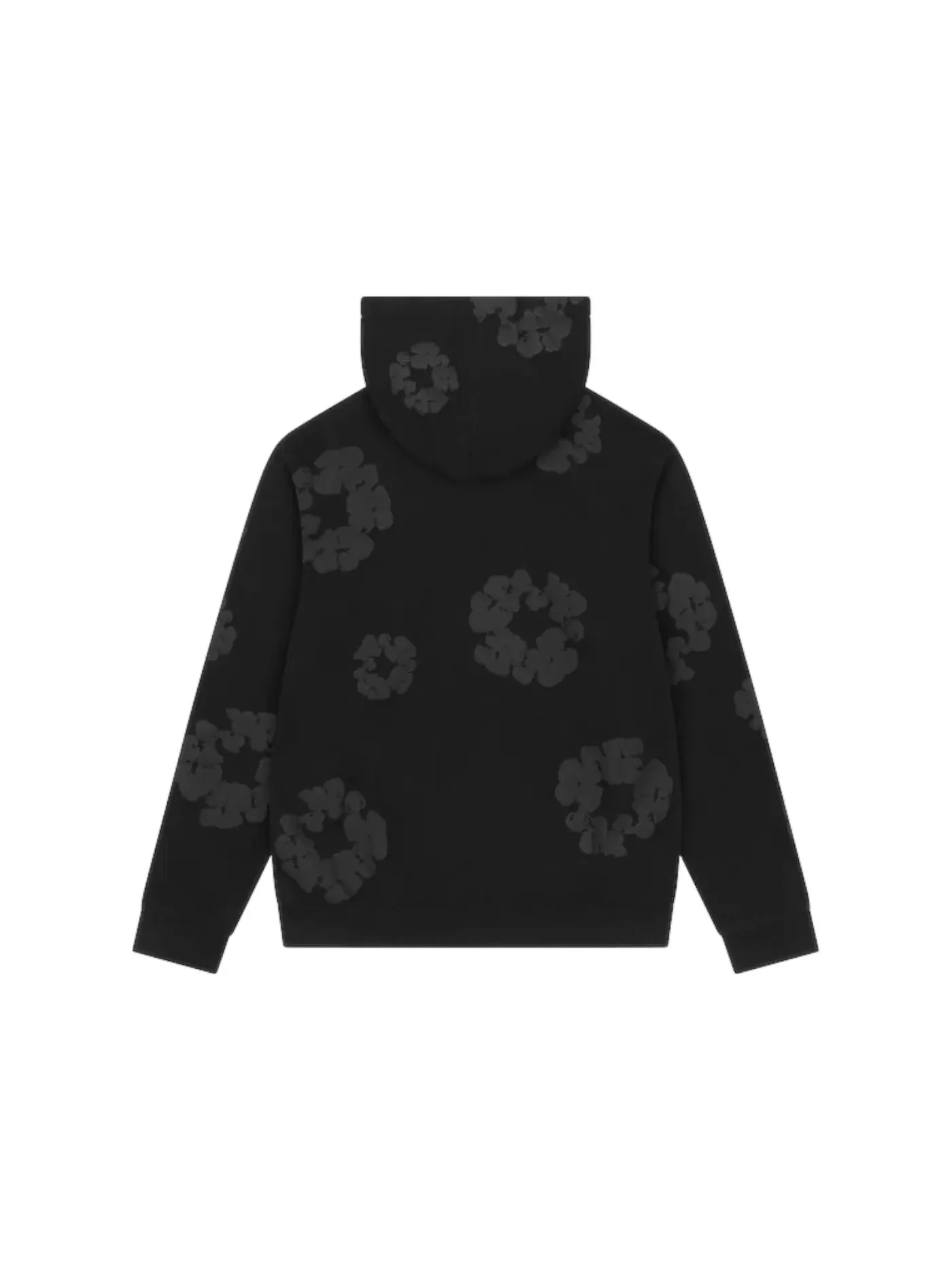 Мужской худи с принтом Mono Wreath Denim Tears — изображение 2 из 2, черный