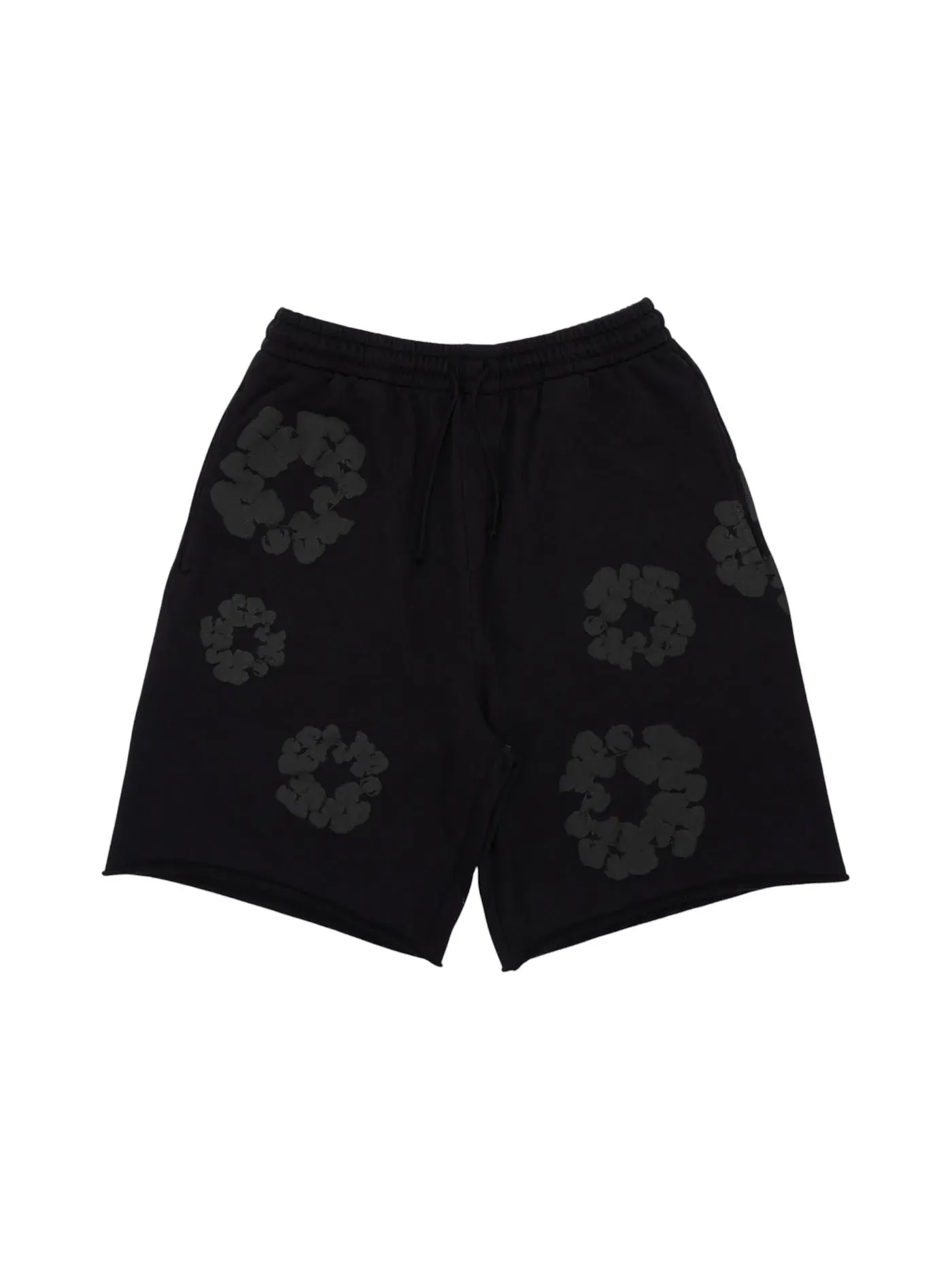 Мужские спортивные шорты с принтом Sweatshorts Denim Tears — изображение 1 из 2, черный