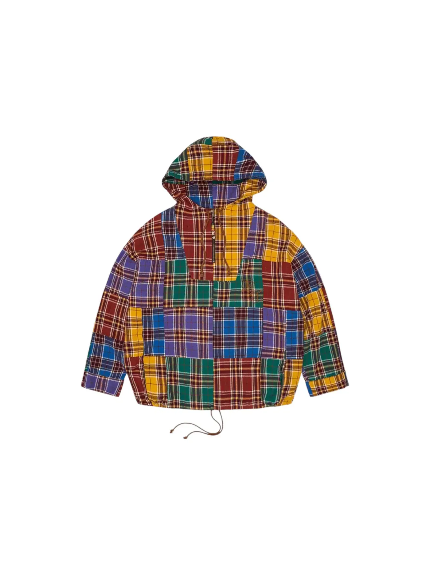 Мужской пуловер с пачворком Denim Tears MVP Plaid Patchwork Pullover — изображение 1 из 2, мульти