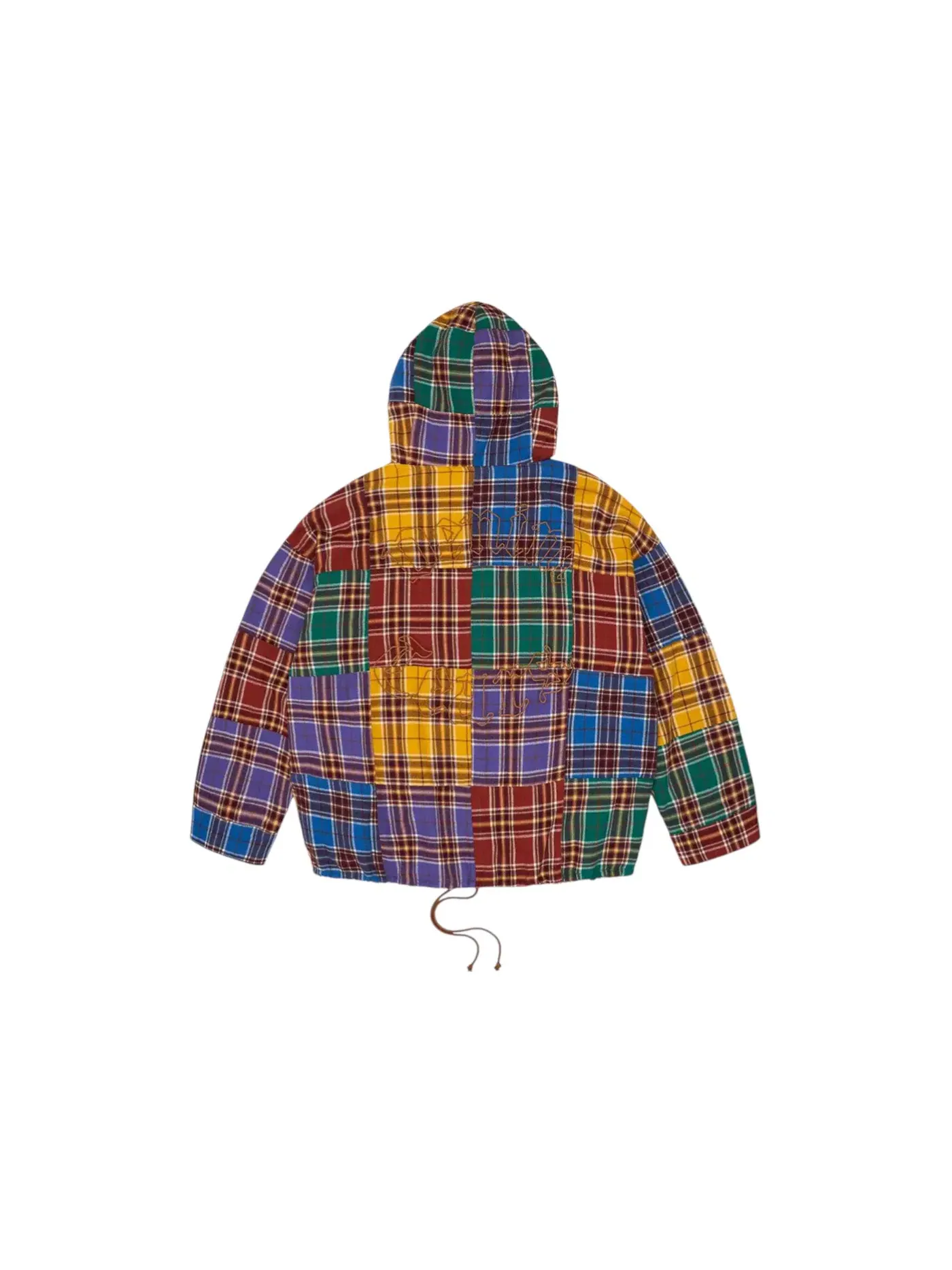 Мужской пуловер с пачворком Denim Tears MVP Plaid Patchwork Pullover — изображение 2 из 2, мульти