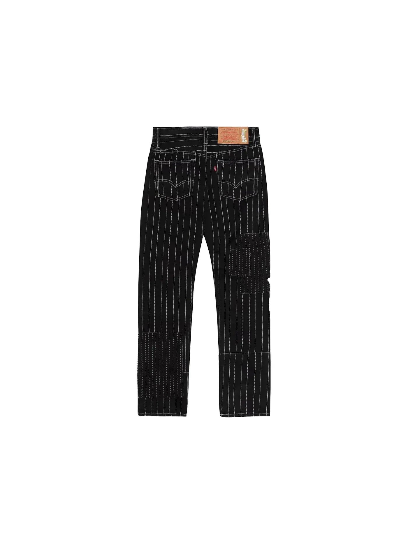 Мужские джинсы с принтом Pant Denim Tears — изображение 2 из 2, черный