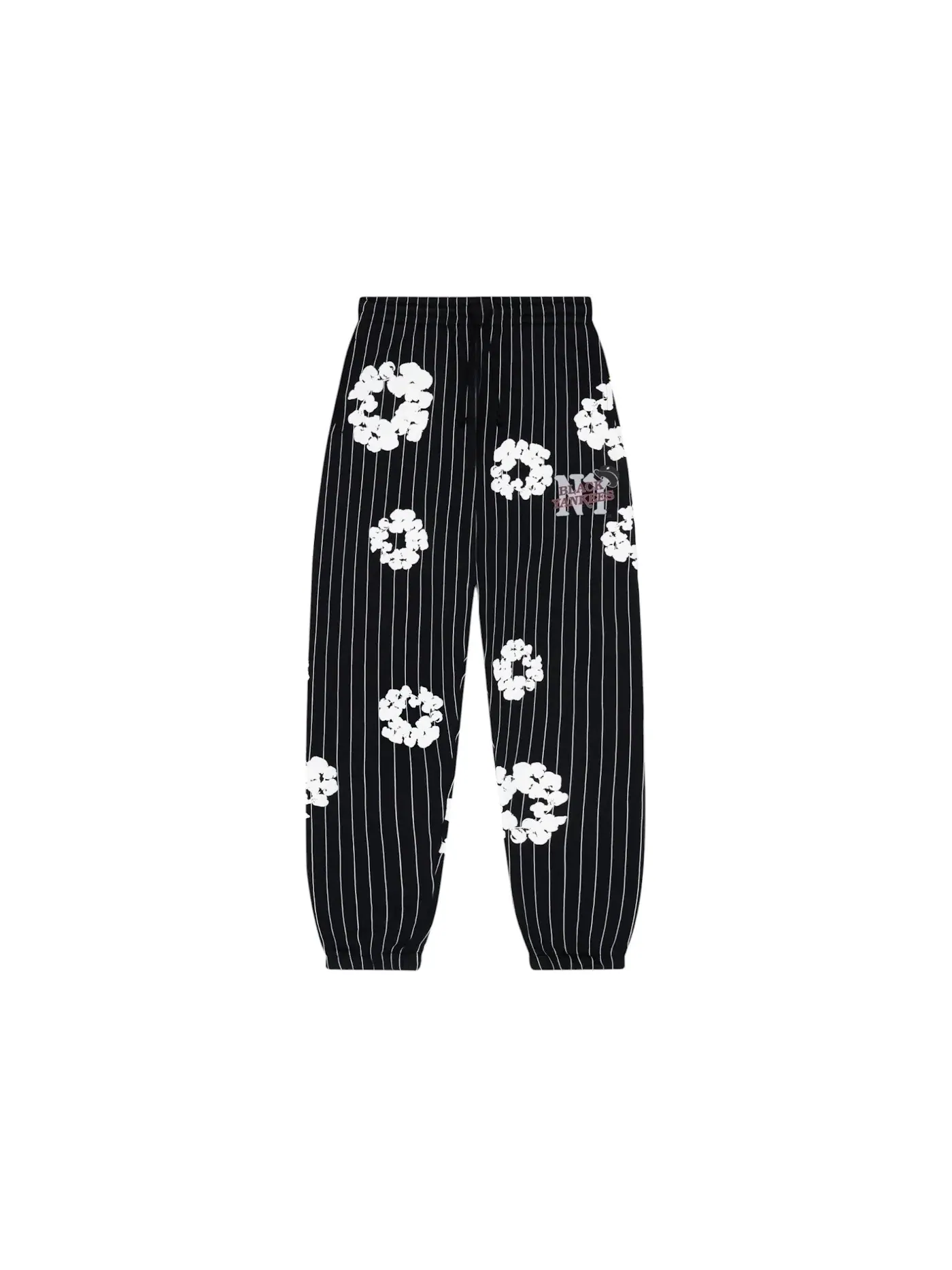 Мужские спортивные штаны с принтом Pinstripe Wreath Denim Tears — изображение 1 из 2, черный