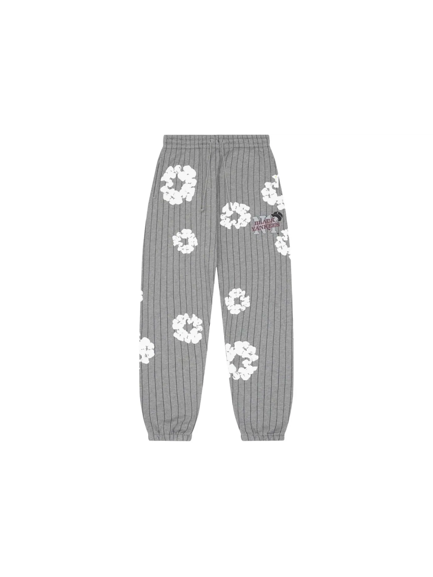 Мужские спортивные штаны с принтом Pinstripe Wreath Denim Tears — изображение 1 из 2, серый