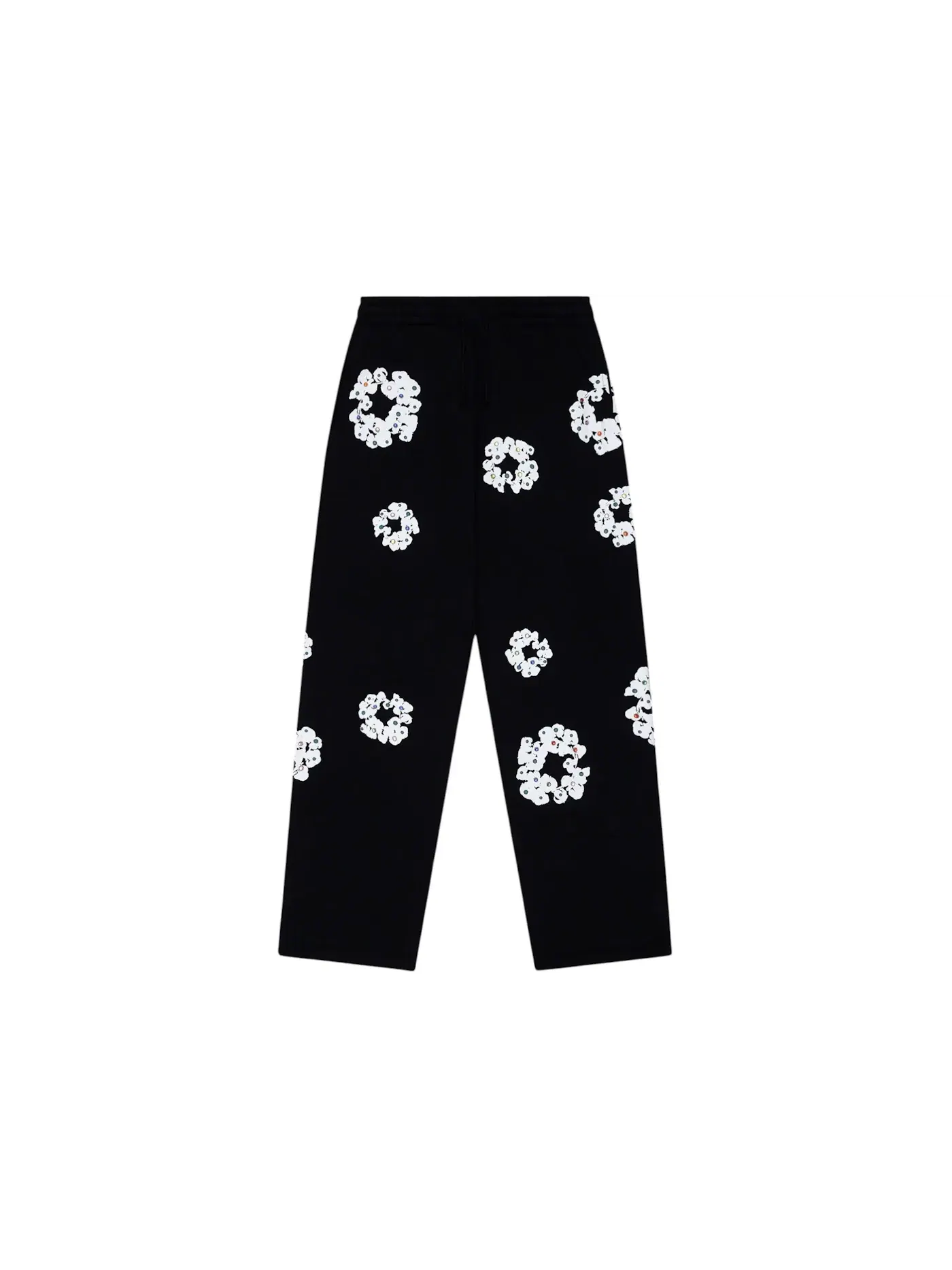 Мужские спортивные штаны с принтом Rhinestone Cotton Wreath Denim Tears — изображение 1 из 2, черный