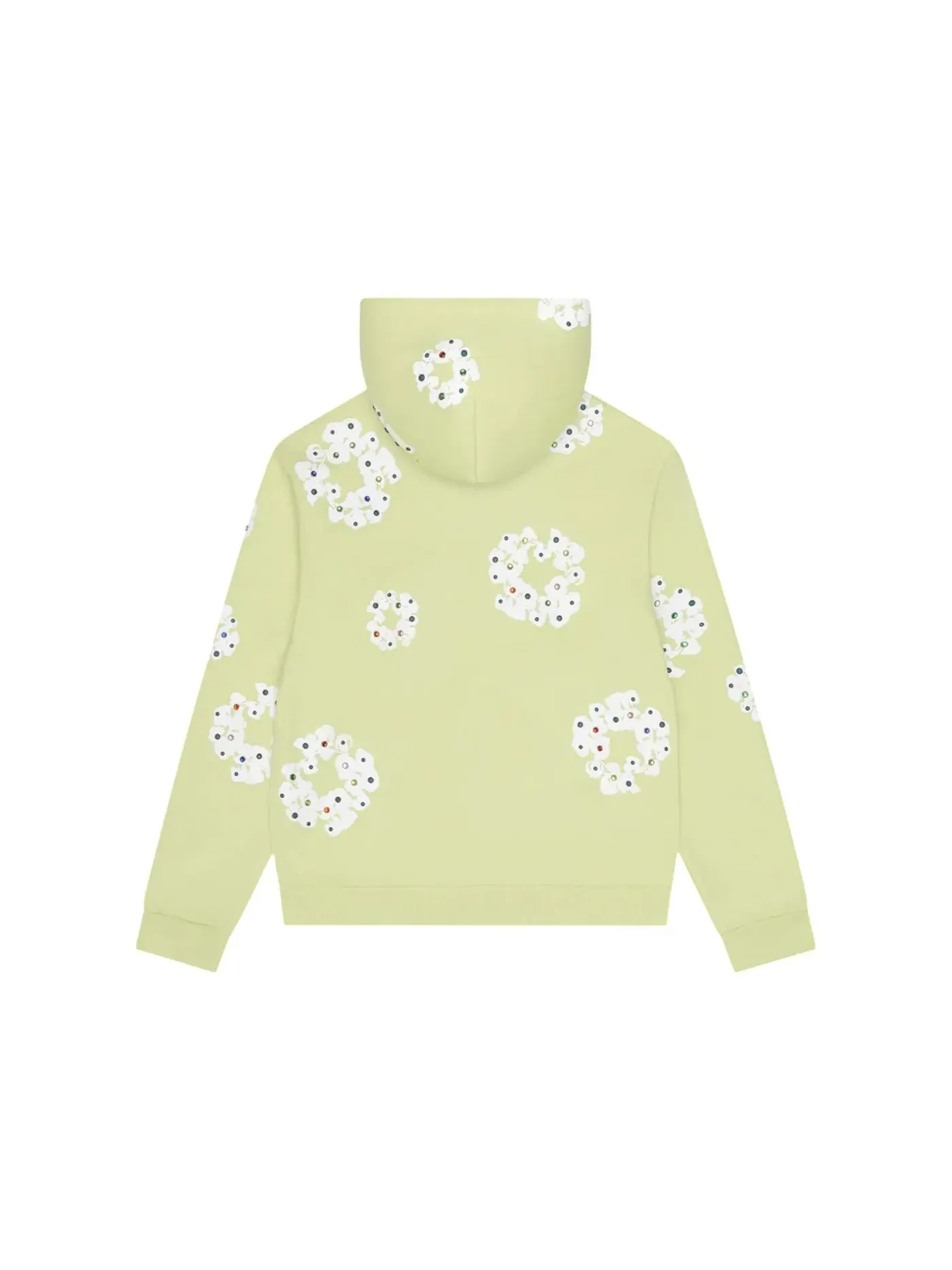 Мужской худи с принтом Rhinestone Cotton Wreath Denim Tears — изображение 2 из 2, мята