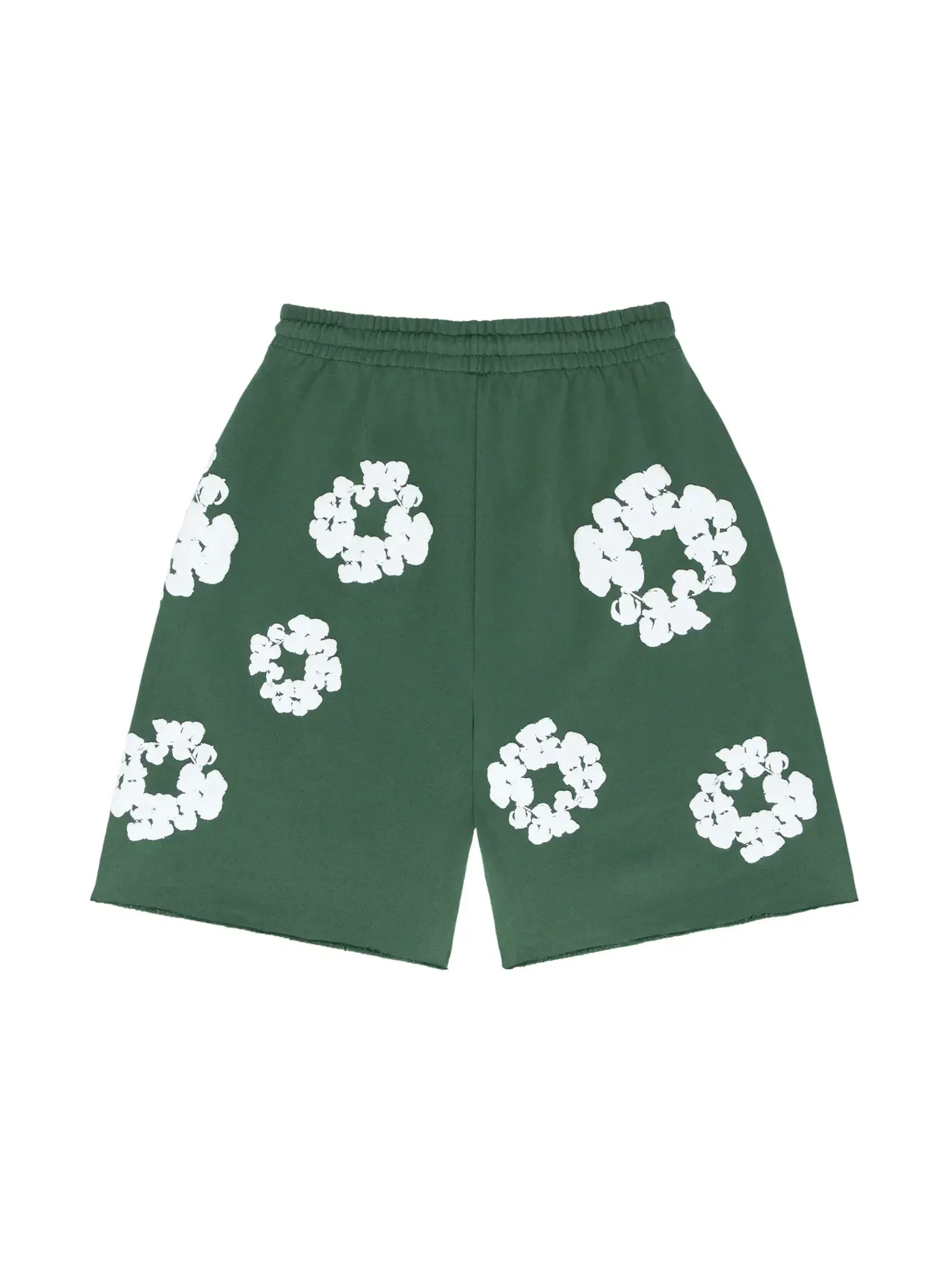 Мужские шорты с вышивкой Denim Tears The Cotton Wreath Shorts Green — изображение 2 из 2, зеленый