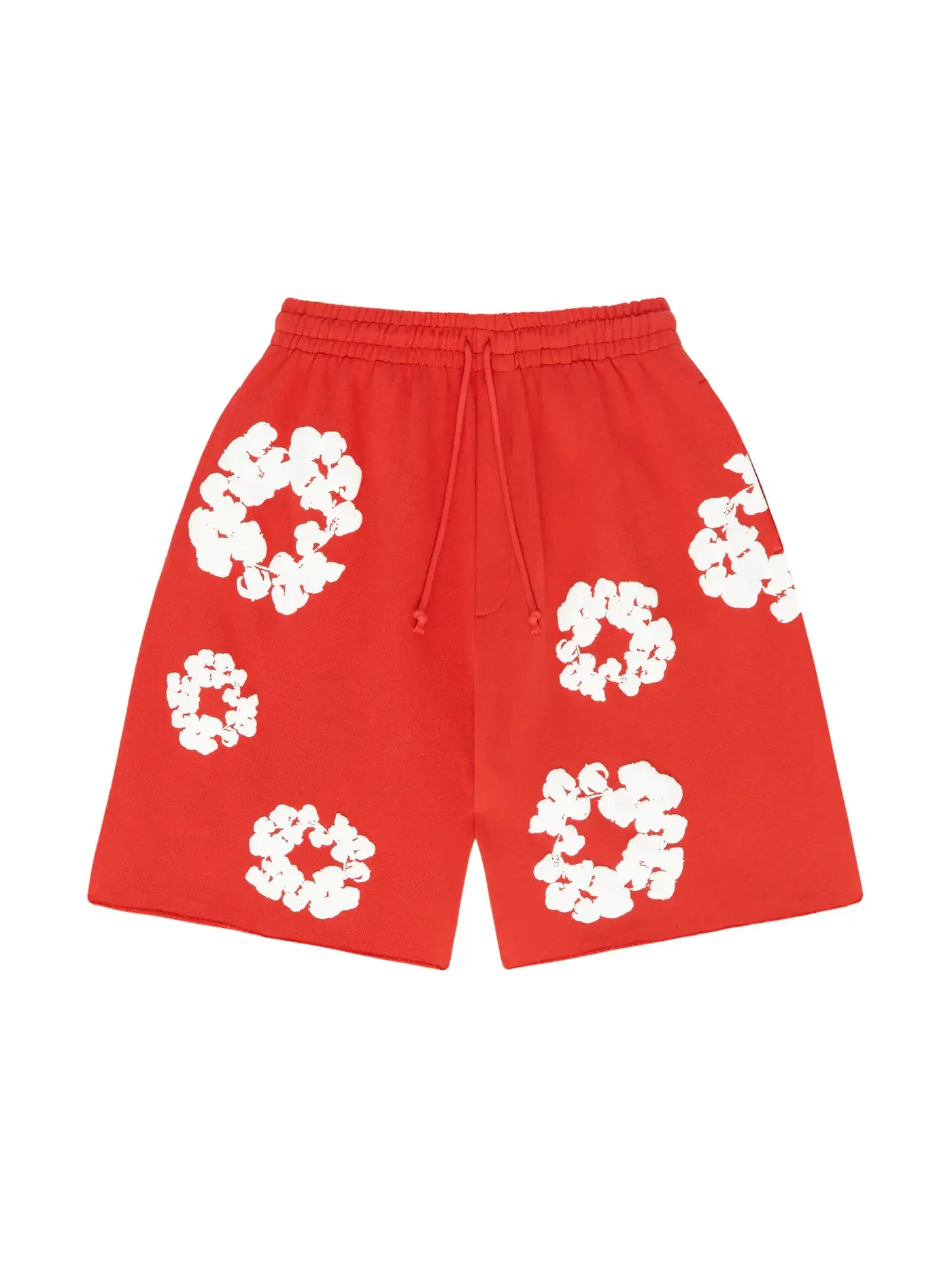 Мужские шорты с принтом The Cotton Wreath Shorts Denim Tears — изображение 1 из 2, красный