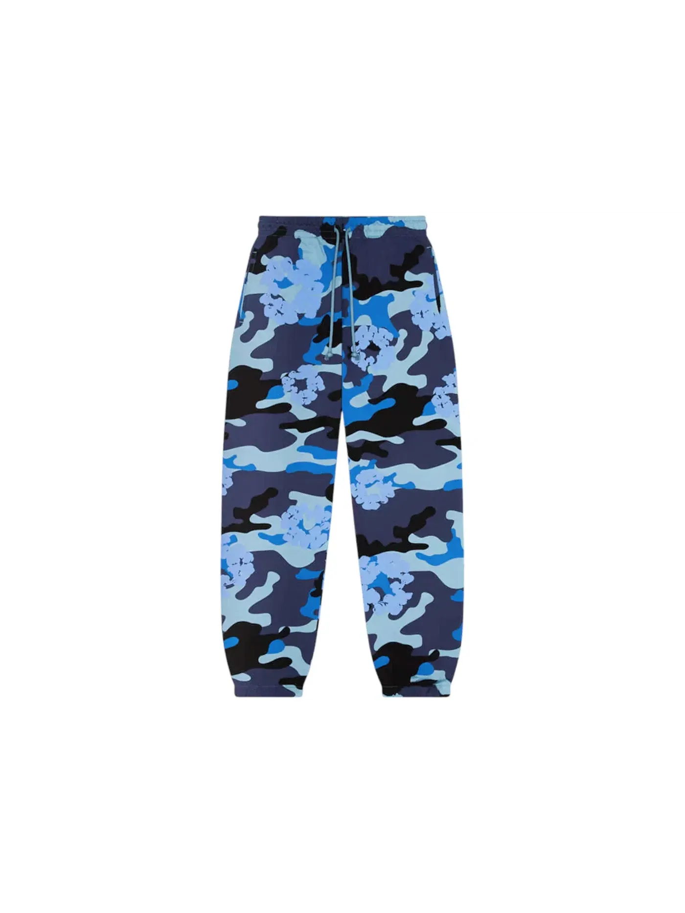 Мужские спортивные штаны с принтом The Cotton Wreath Sweatpant Denim Tears — изображение 1 из 1, синий