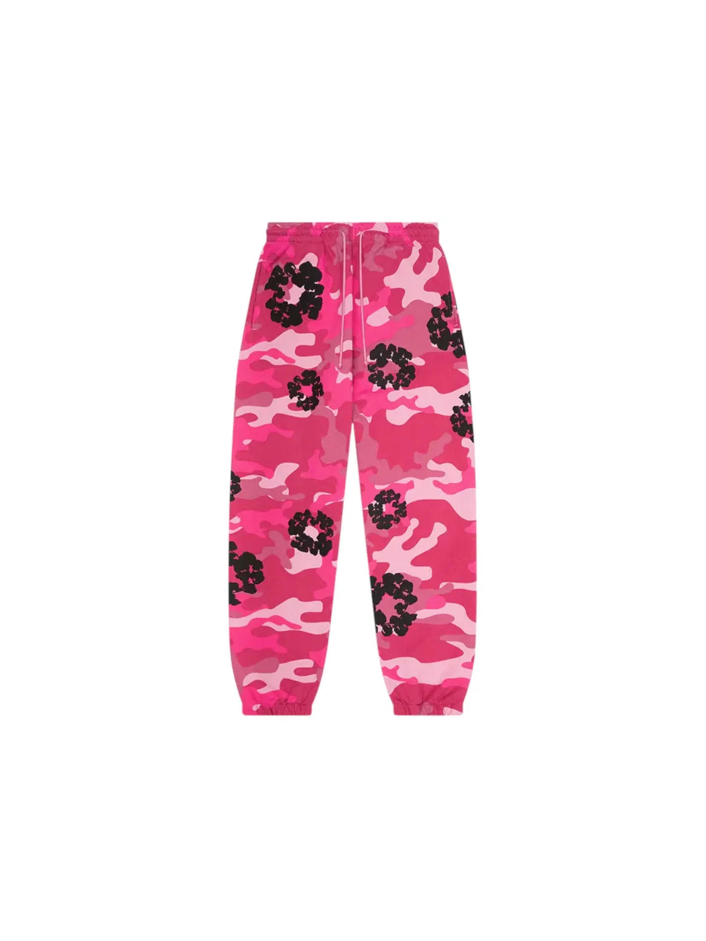 Мужские спортивные штаны с принтом Denim Tears The Cotton Wreath Sweatpant — изображение 1 из 1, розовый