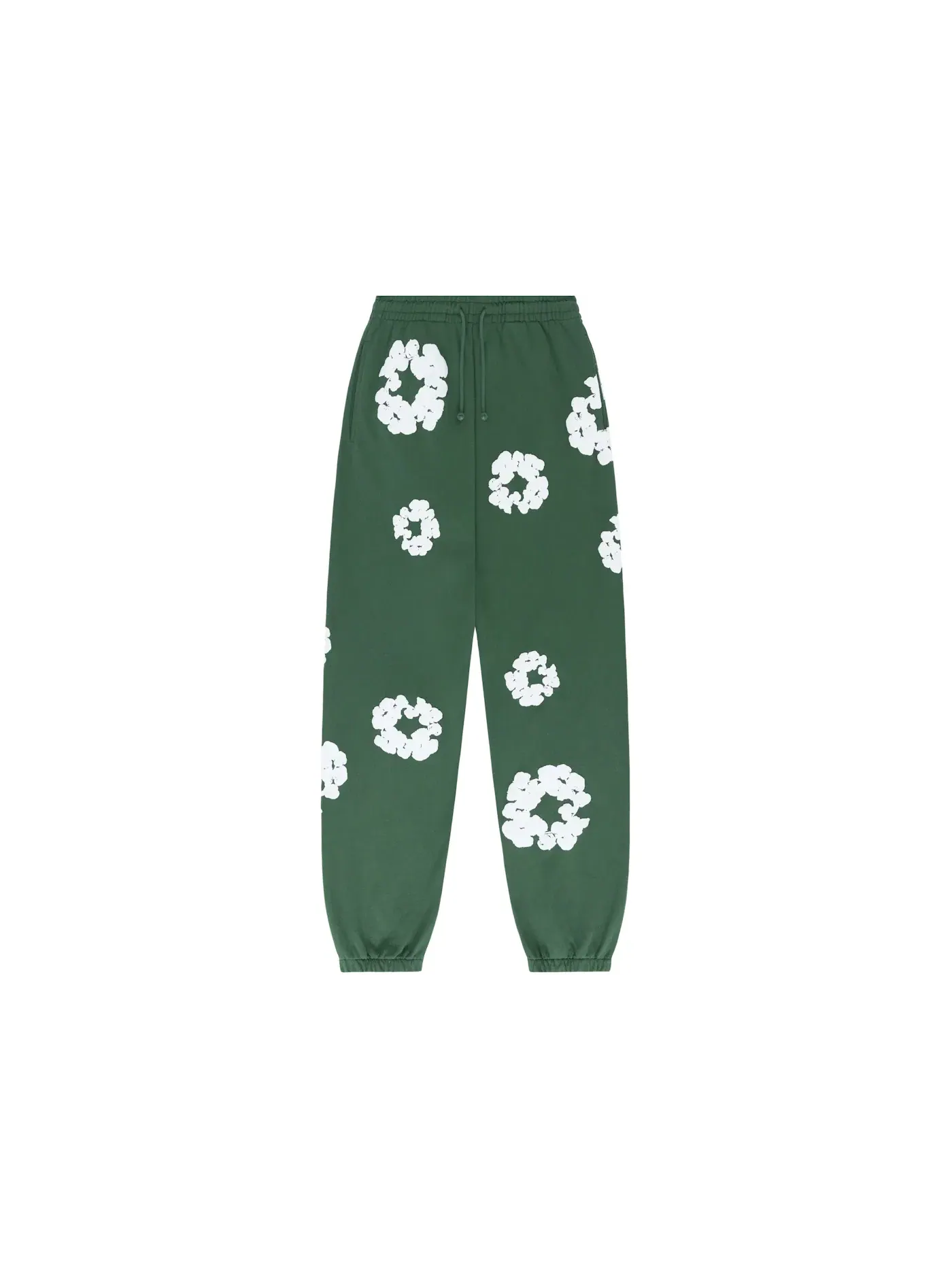 Мужские спортивные штаны с принтом Cotton Wreath Denim Tears — изображение 1 из 2, зеленый