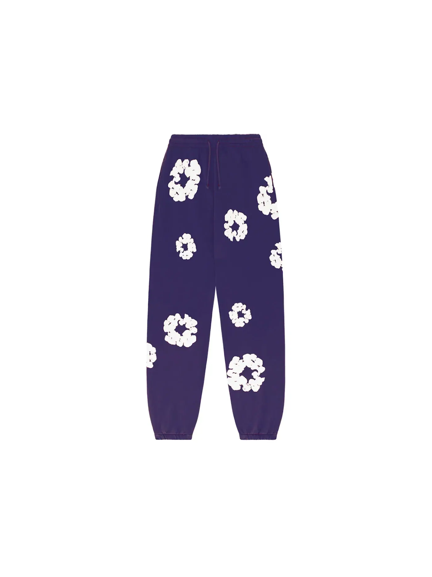 Мужские спортивные штаны с принтом Denim Tears The Cotton Wreath Sweatpants — изображение 1 из 2, фиолетовый