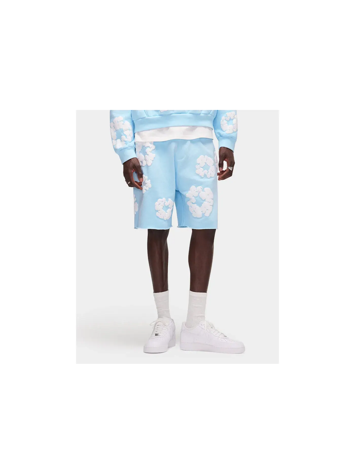 Мужские шорты с принтом Sweatshorts Denim Tears — изображение 4 из 5, синий