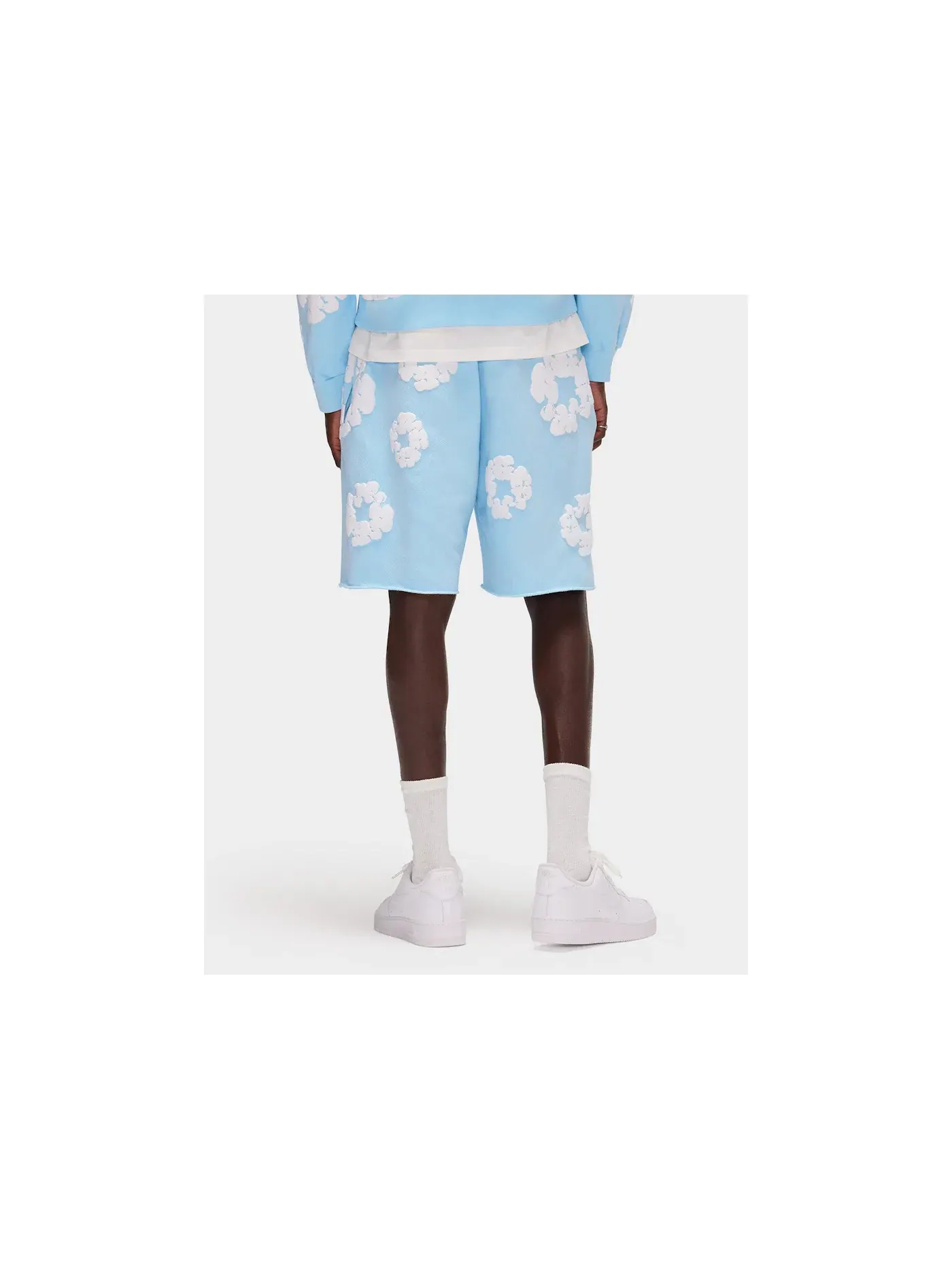 Мужские шорты с принтом Sweatshorts Denim Tears — изображение 5 из 5, синий