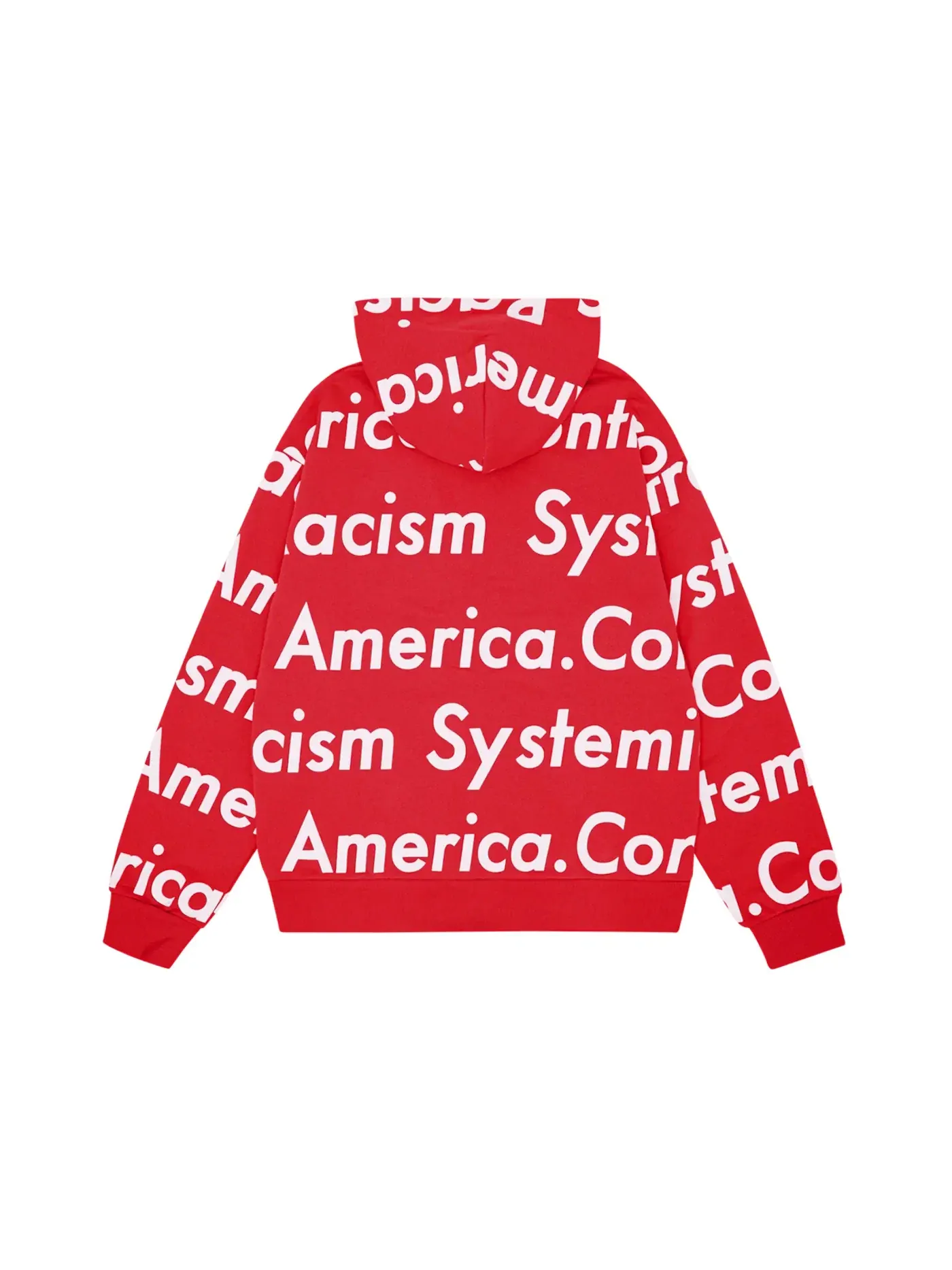 Мужская худи с принтом Systemic Racism Controls America Denim Tears — изображение 2 из 2, красный