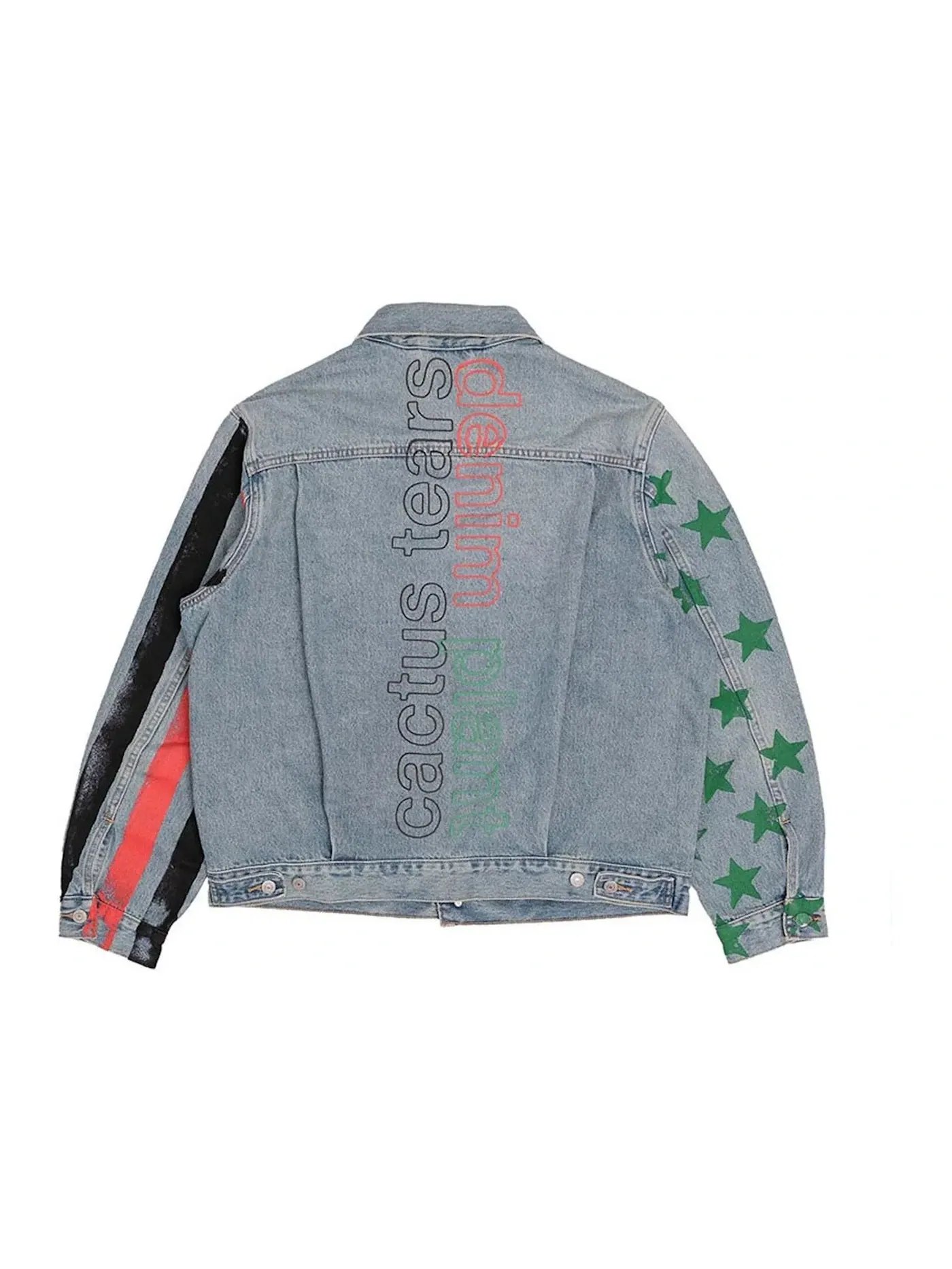Мужская джинсовая куртка с принтом Denim Tears x CPFM 4th of July Denim Plant Jacket Denim Tears — изображение 2 из 2, синий