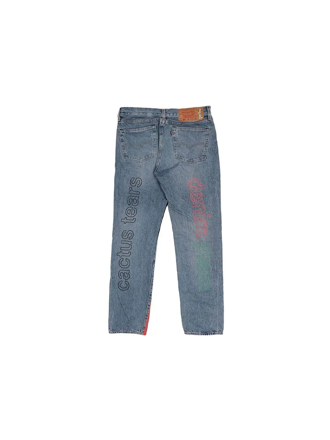 Мужские джинсы с принтом Denim Tears x CPFM 4th of July Denim Plant — изображение 2 из 2, синий