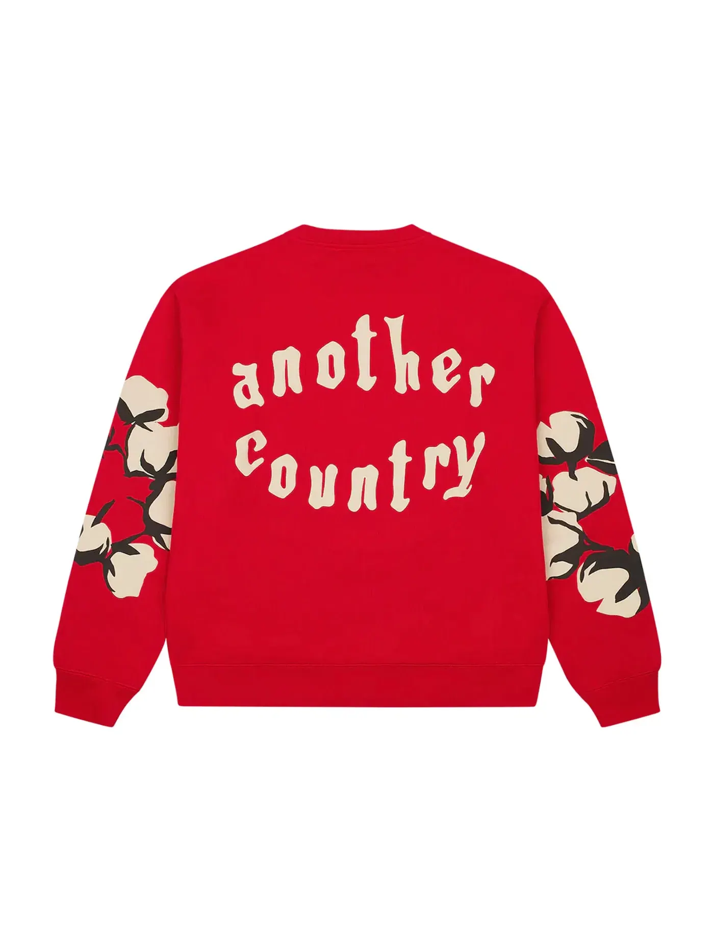 Мужской свитшот с принтом Cactus Tears Crewneck Denim Tears — изображение 2 из 2, красный