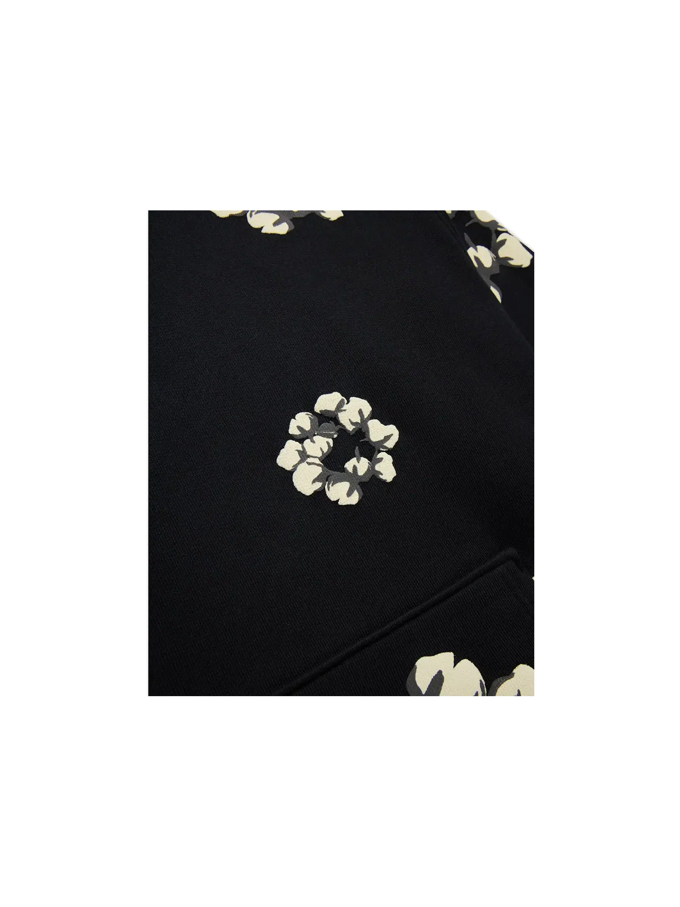 Мужская худи с принтом Cactus Tears Wreath Denim Tears — изображение 3 из 6, черный