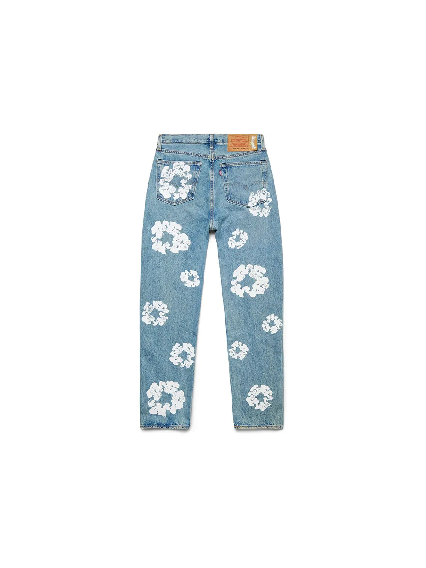 Мужские джинсы Cotton Wreath Denim Tears — изображение 2 из 4, светлая стирка
