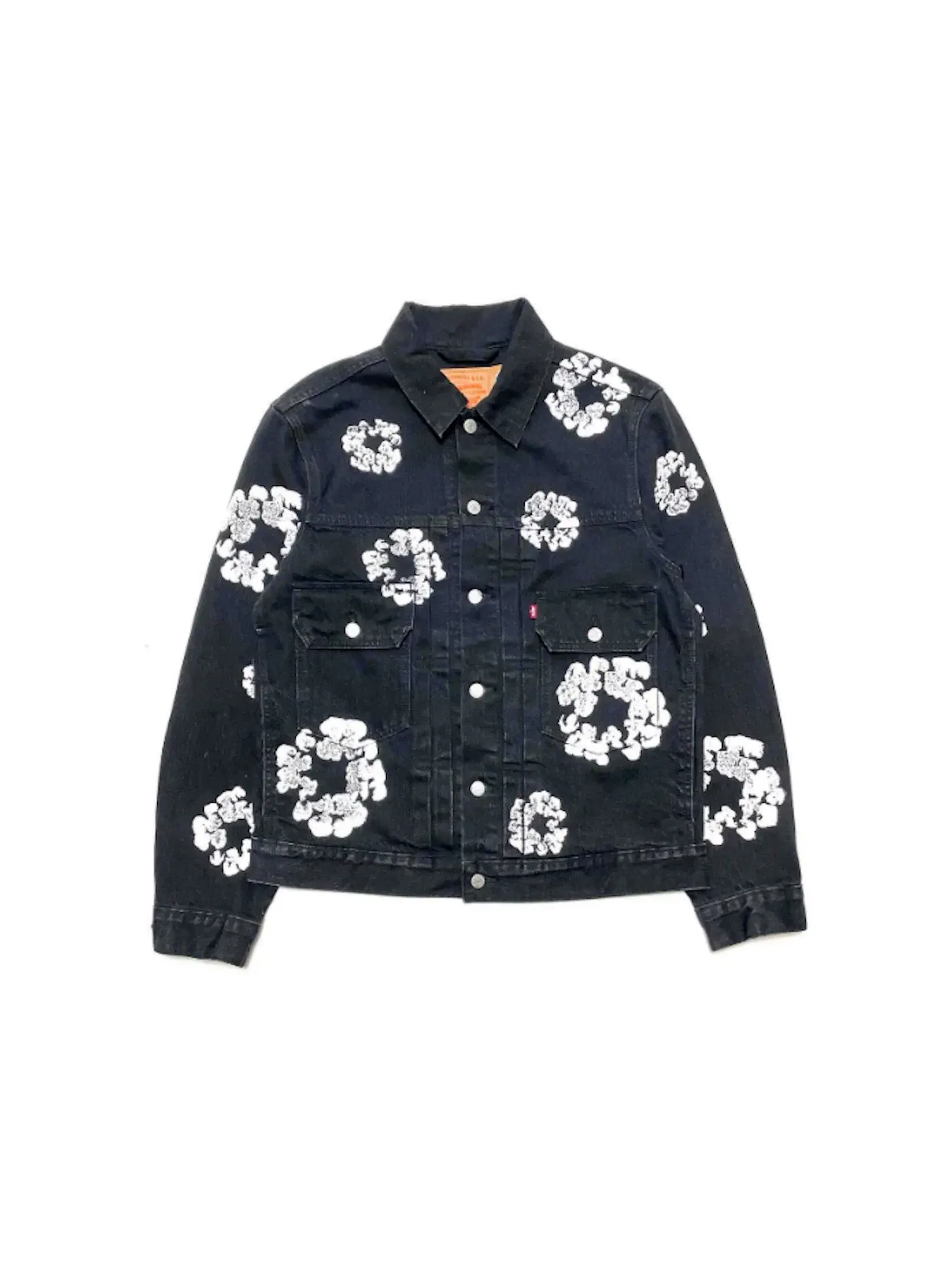 Мужская куртка с принтом Denim Tears x Levis Jacket — изображение 1 из 1, черный