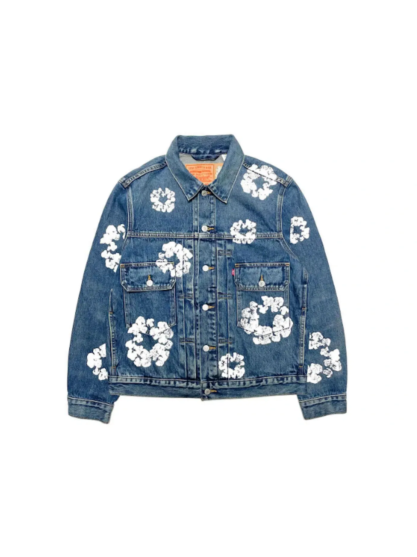 Мужская куртка джинсовая Denim Tears x Levis Jacket — изображение 1 из 1, синий
