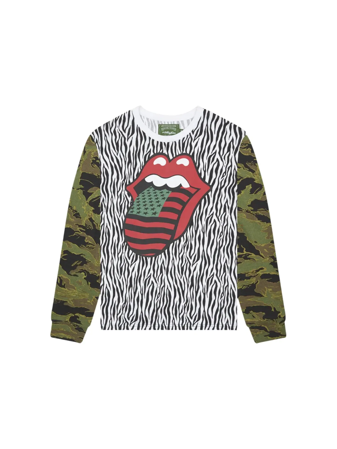 Мужская футболка с длинным рукавом Denim Tears x Rolling Stones L/S Tee — изображение 1 из 2, мульти