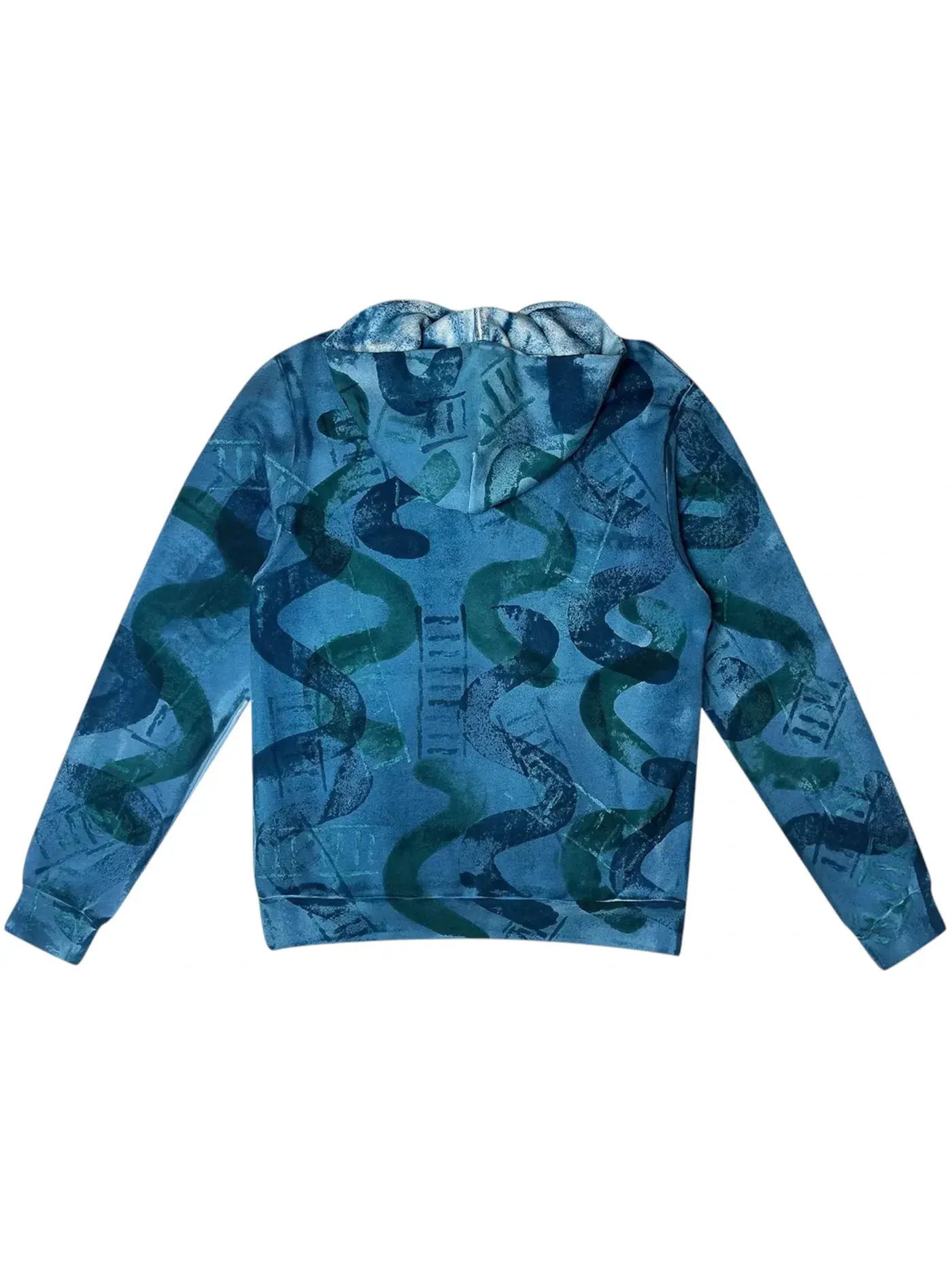 Мужской худи с принтом Tears Hoodie Denim Tears — изображение 2 из 2, светлый синий