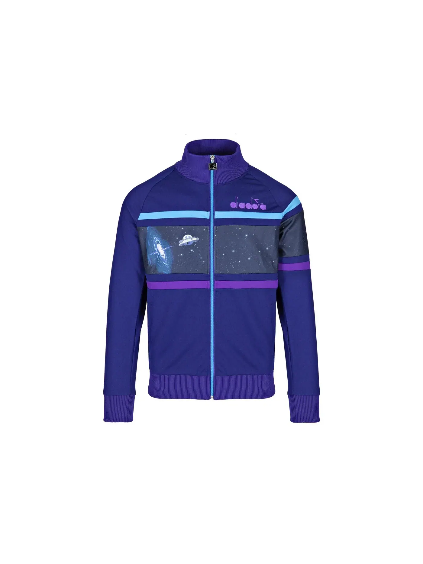 Мужская куртка с принтом Diadora x Rick And Morty Intergalactic Track Jacket — изображение 1 из 1, синий/синий