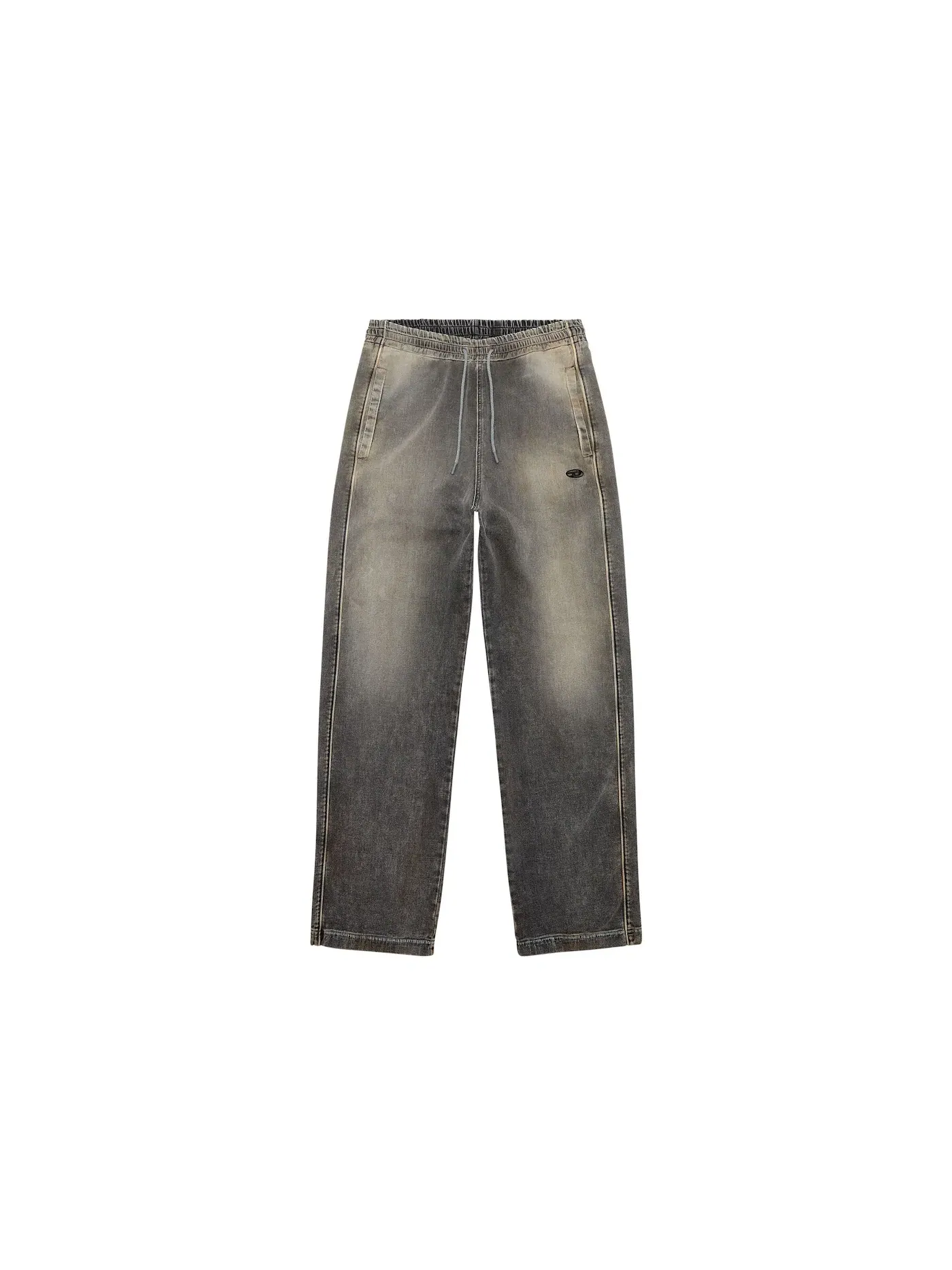 Мужские джинсовые брюки с принтом Track Denim Diesel — изображение 1 из 1, серый