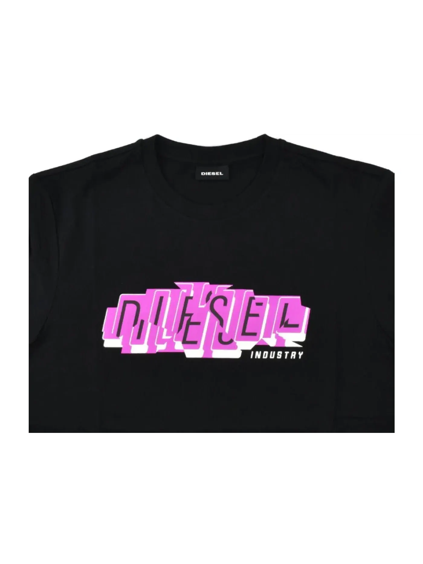 Мужская футболка с круглым вырезом T-shirt Diesel — изображение 1 из 1, черный