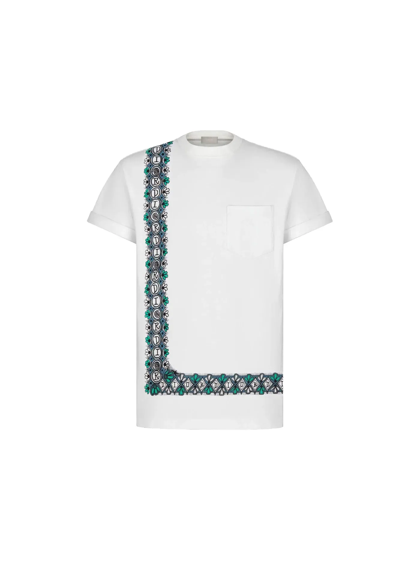 Мужская футболка с принтом Dior And Shawn Oversized T-Shirt Dior — изображение 1 из 2, белый