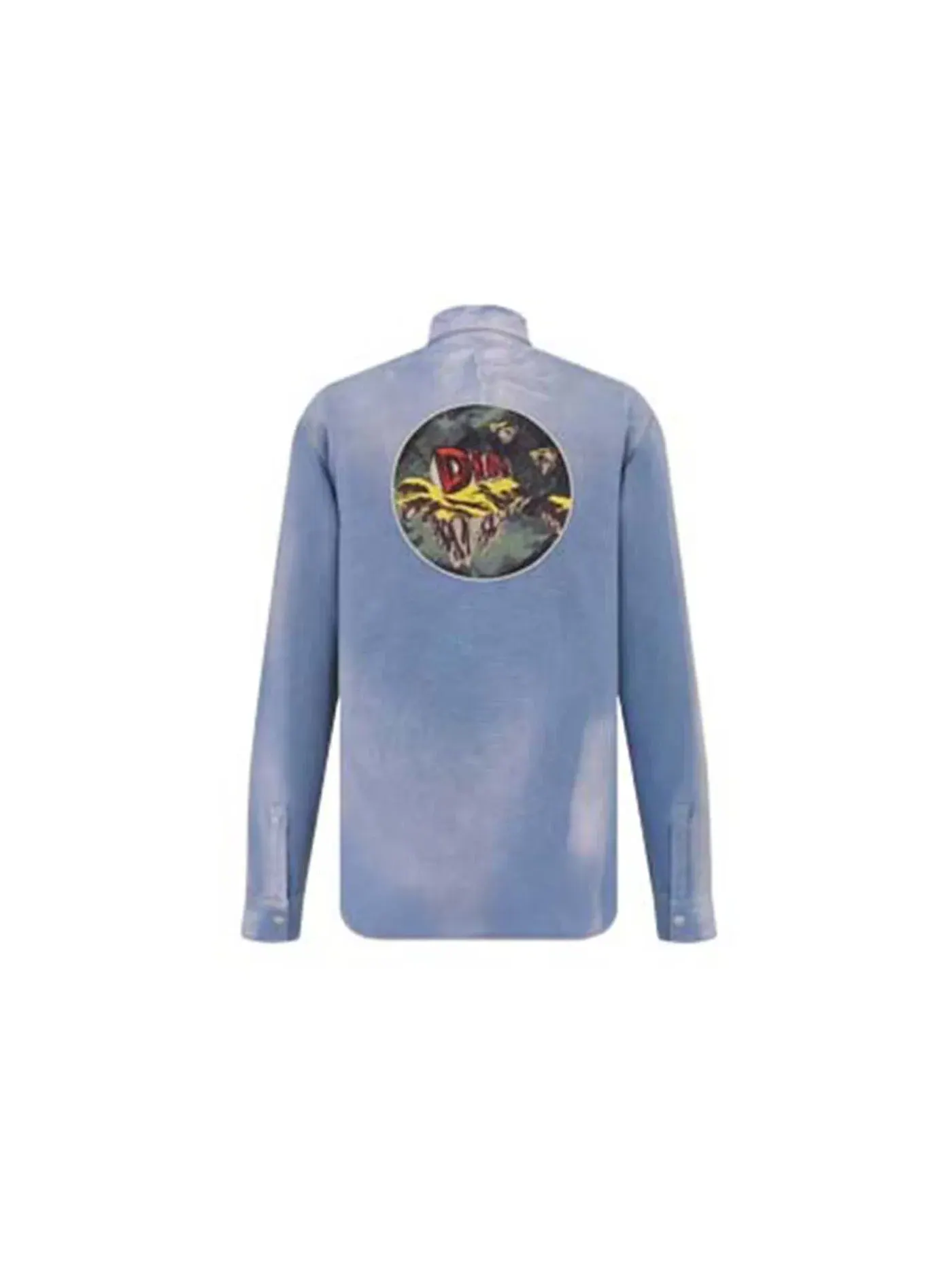 Мужская рубашка с вышивкой Shirt Dior — изображение 3 из 3, светлый синий