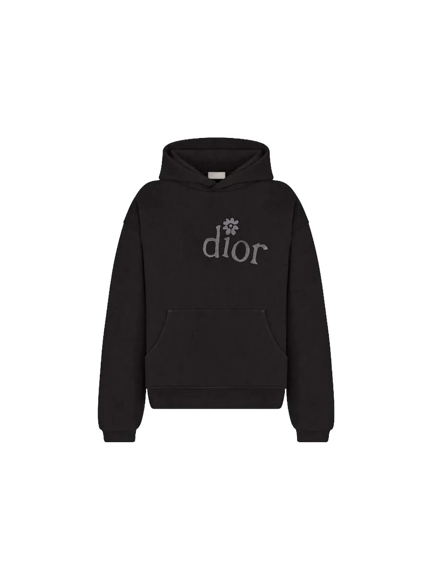Женский худи свободного кроя с капюшоном Dior — изображение 1 из 2, черный