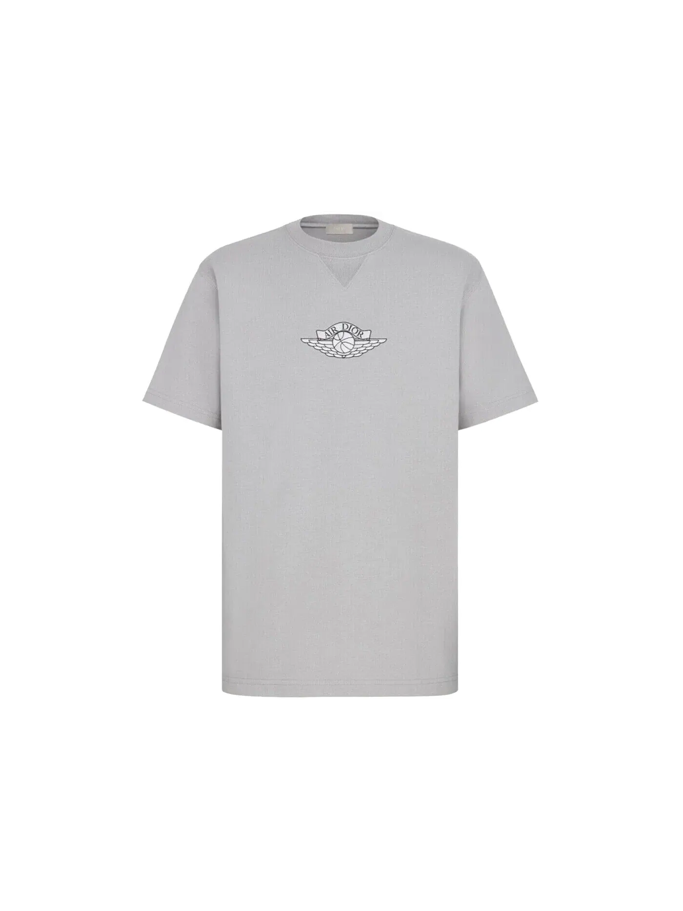 Мужская футболка с принтом Dior x Jordan Wings T-Shirt — изображение 1 из 1, серый