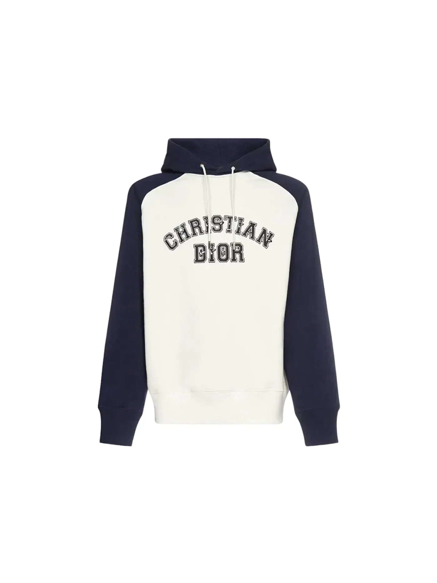 Мужская худи с принтом Dior x Kenny Scharf Varsity Hoodie Dior — изображение 1 из 1, синий/белый