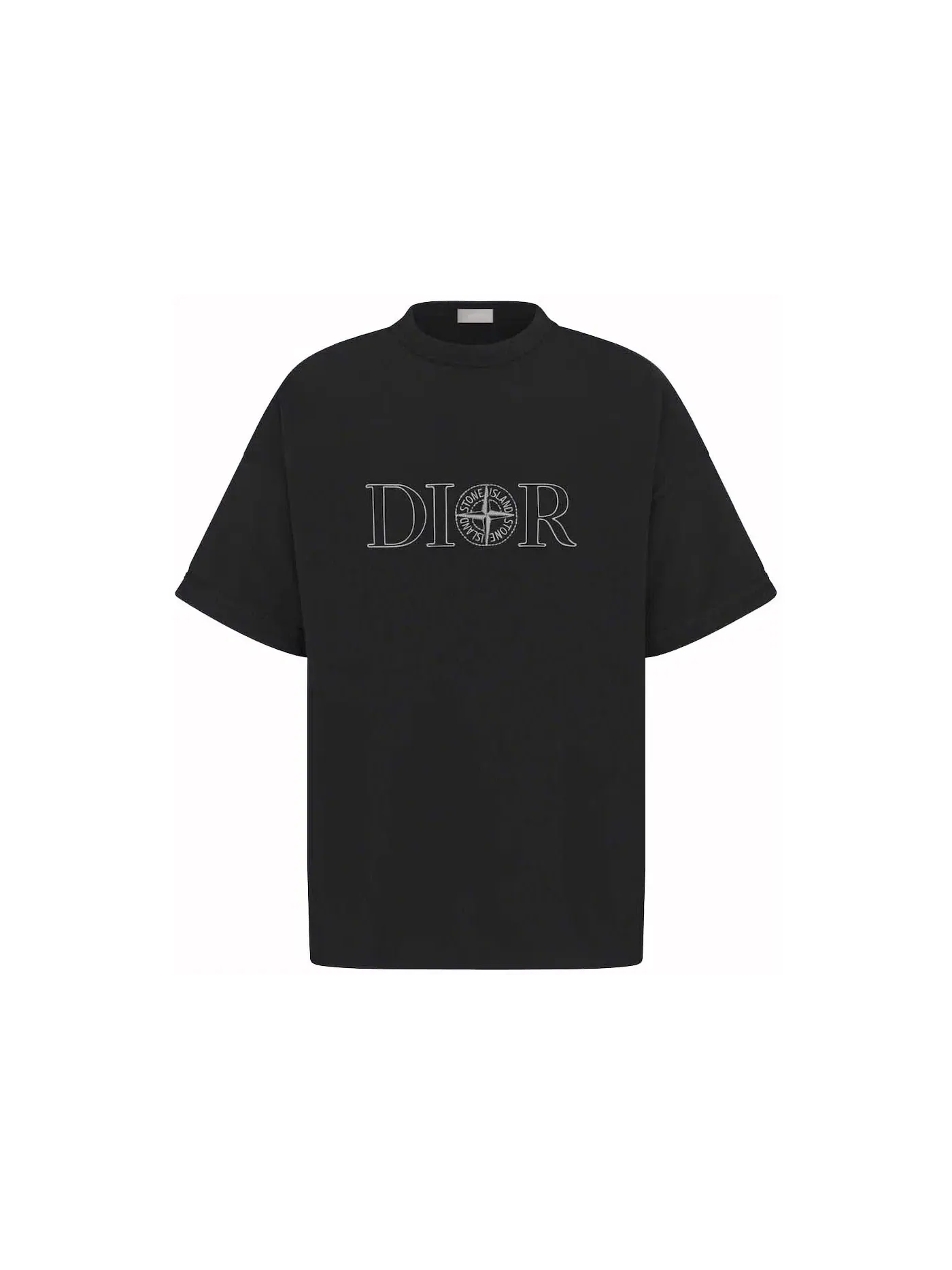 Мужская футболка оверсайз Dior x Stone Island T-Shirt Dior — изображение 1 из 1, черный