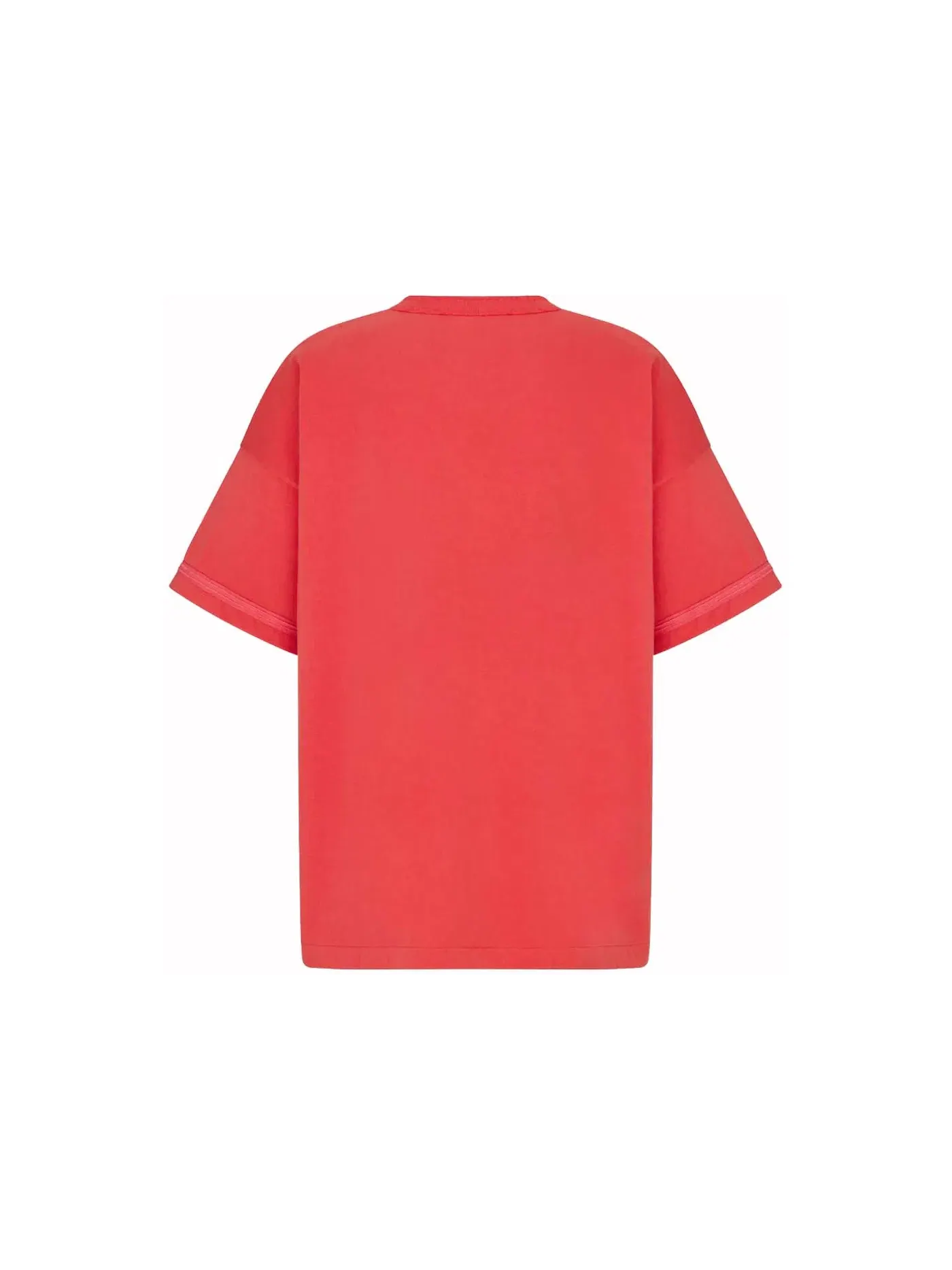 Мужская футболка с принтом Dior x Stone Island Oversized T-Shirt Dior — изображение 2 из 3, красный