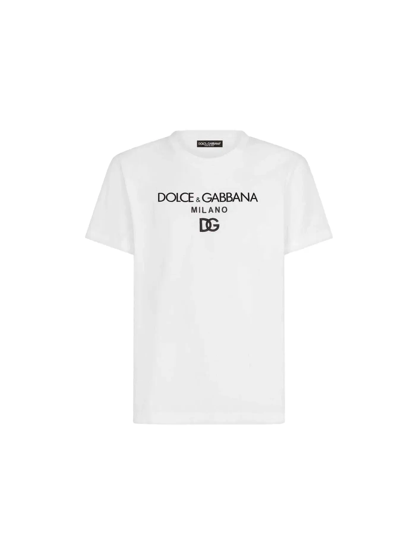 Мужская футболка с вышивкой и нашивками Dolce & Gabbana — изображение 1 из 1, белый