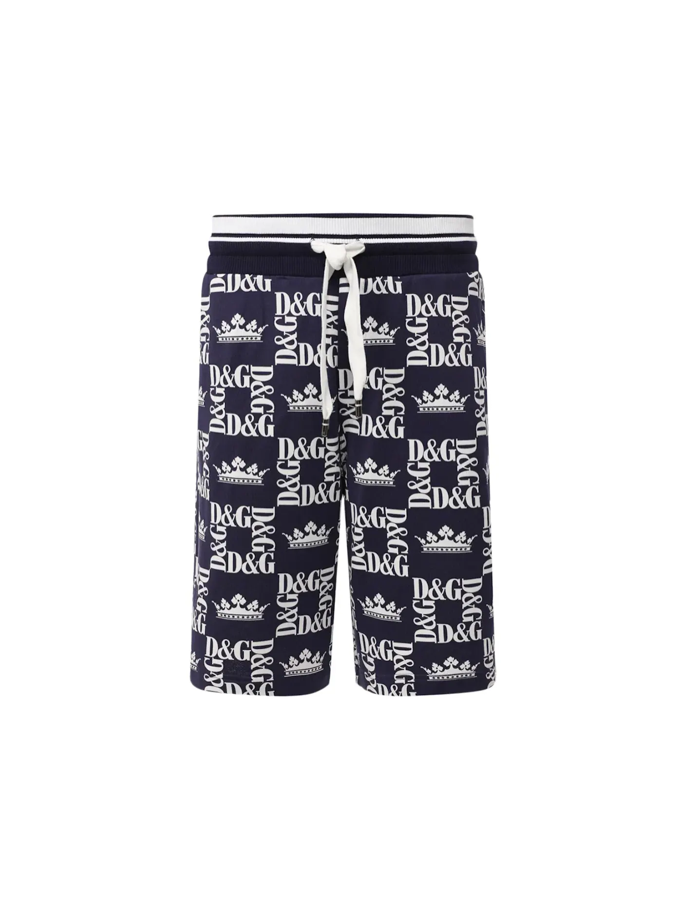 Мужские шорты с принтом Shorts Dolce & Gabbana — изображение 1 из 1, синий/белый