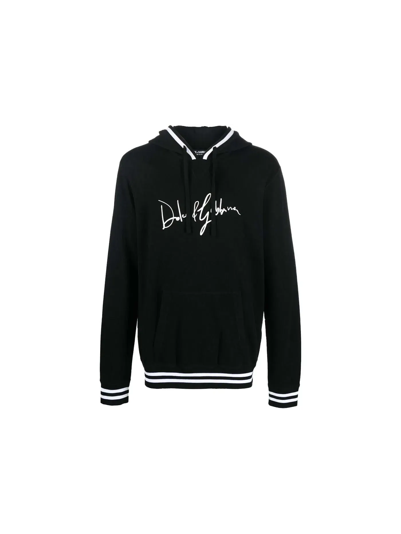 Мужская худи с принтом Dolce & Gabbana — изображение 1 из 1, черный