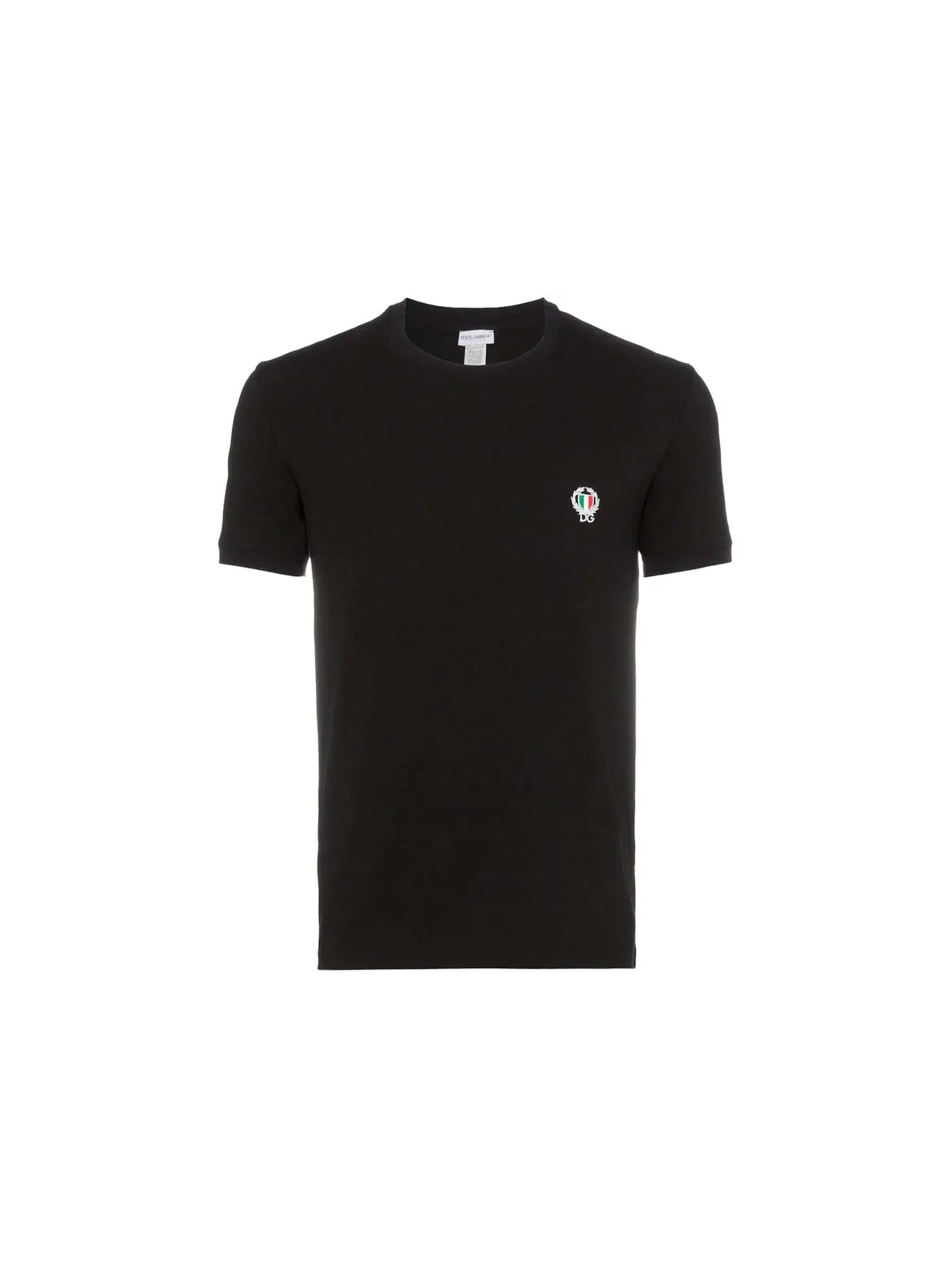 Мужская футболка с принтом Logo Small Patch Dolce & Gabbana — изображение 1 из 1, черный