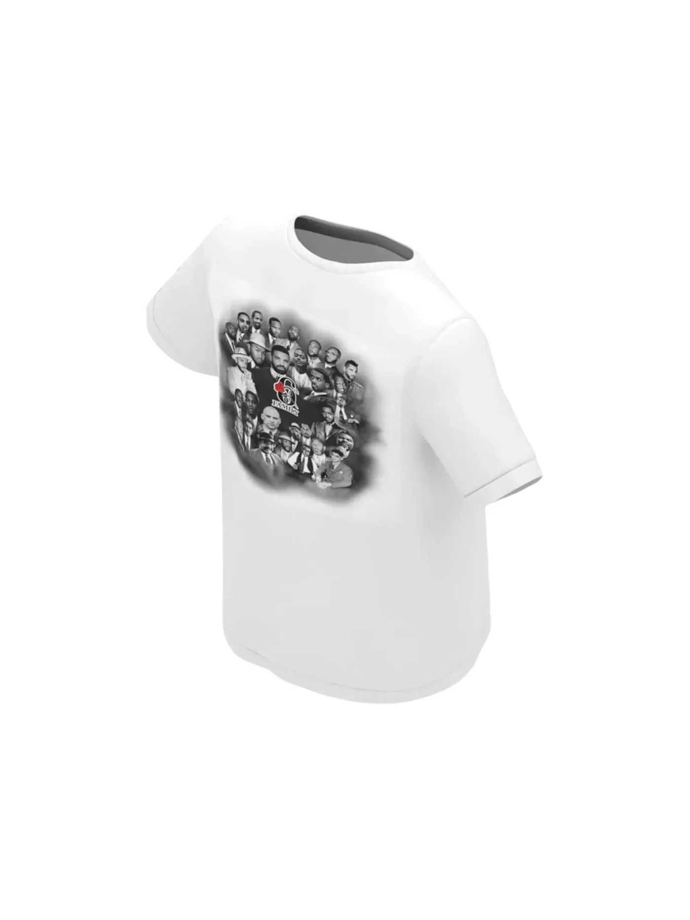 Мужская футболка с принтом Drake Birthday 6th Family T-Shirt Drake — изображение 2 из 2, белый