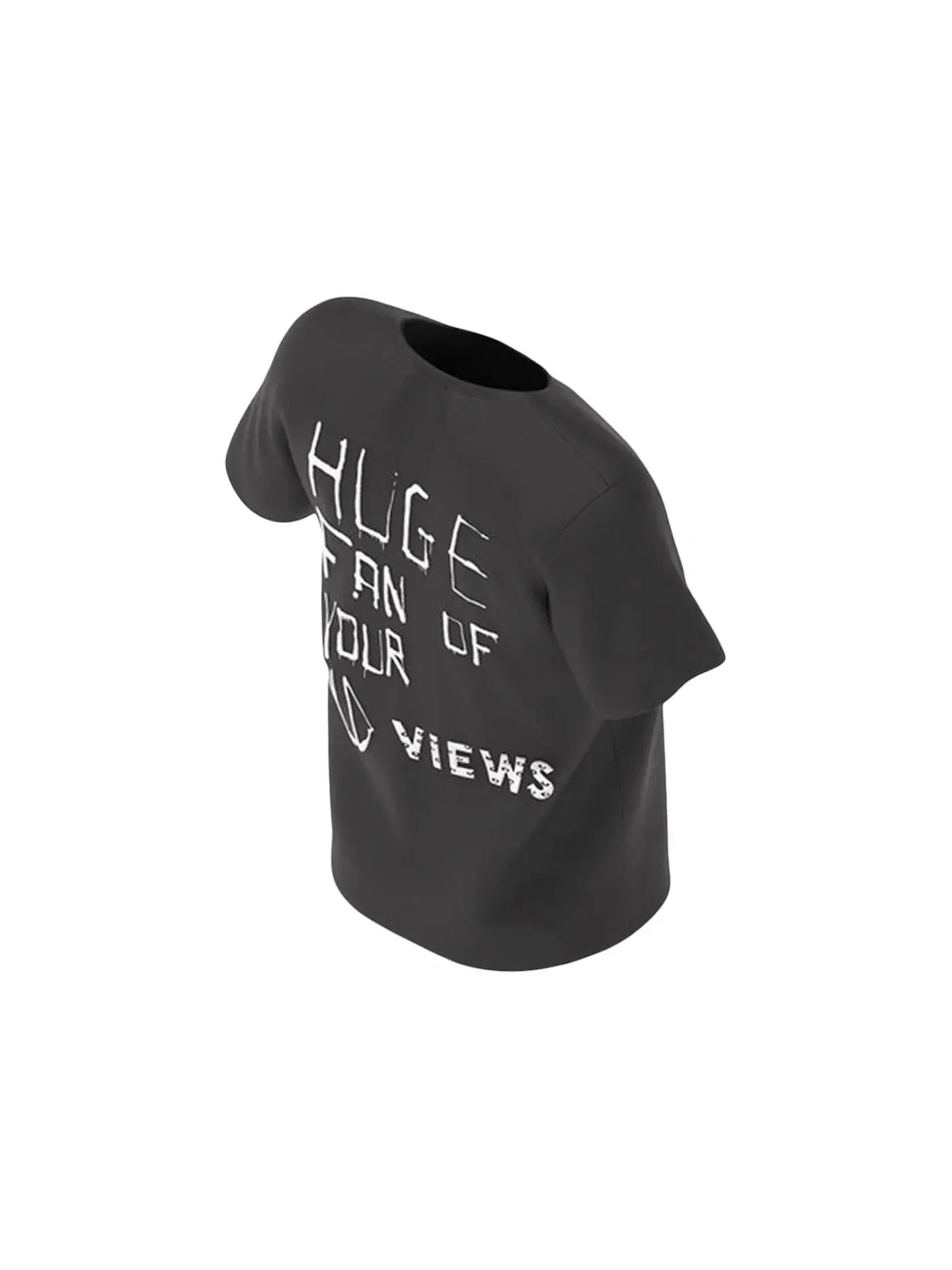 Мужская футболка с принтом Drake Huge Fan Of Views T-Shirt Drake — изображение 2 из 2, черный