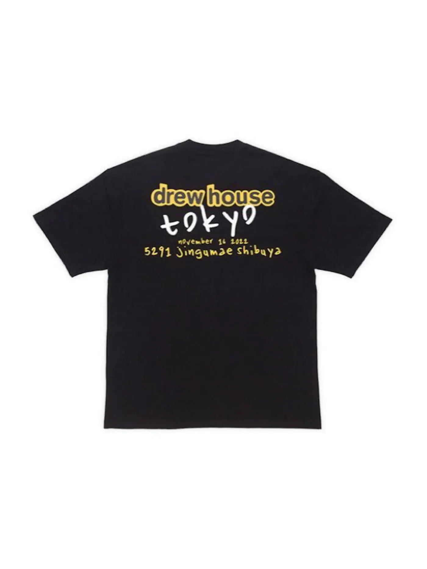 Мужская футболка с принтом Toyko Pop-up Exclusive drew house — изображение 1 из 2, черный