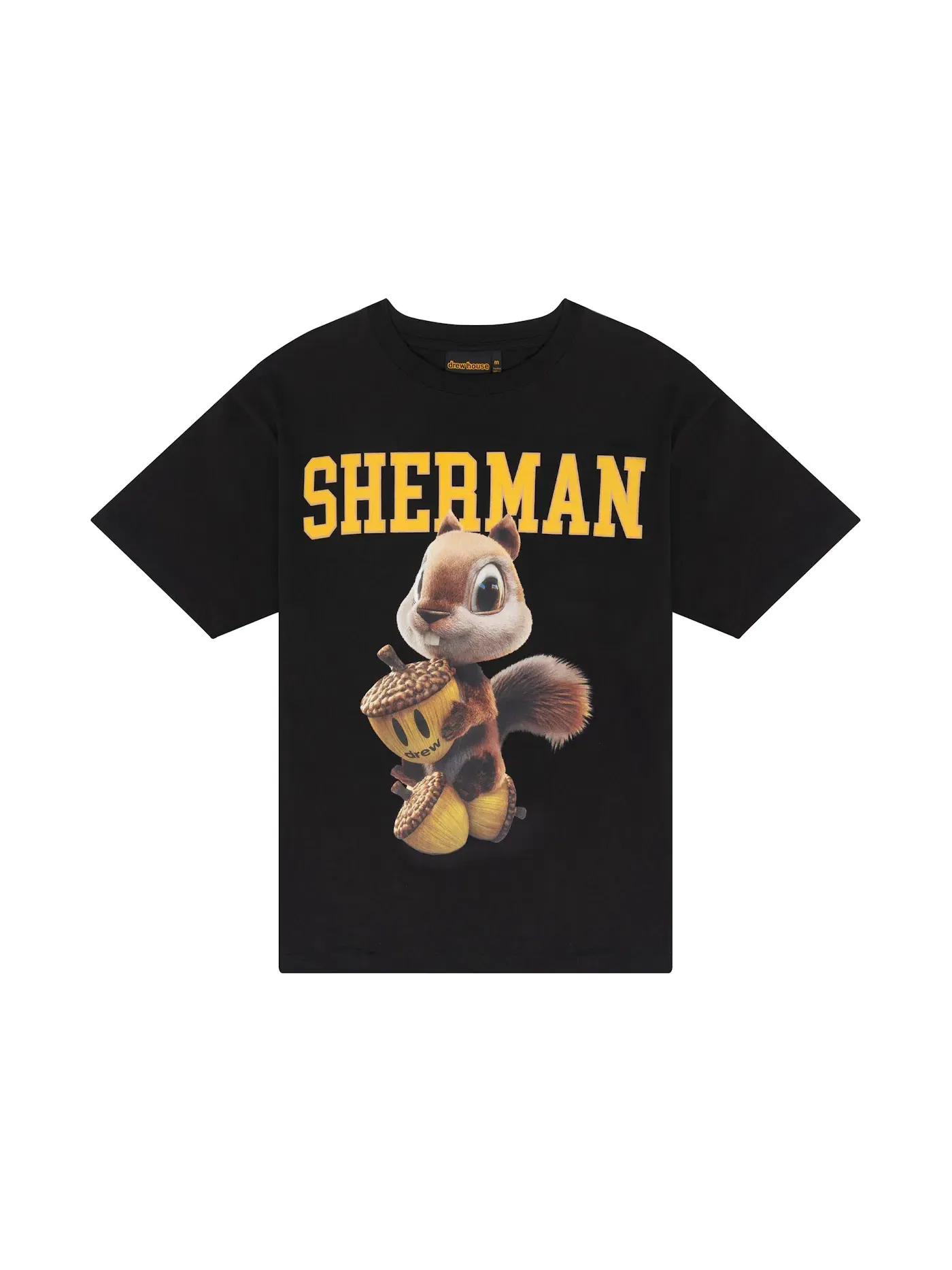 Мужская футболка с принтом drew house 3D Sherman SS Tee — изображение 1 из 2, черный