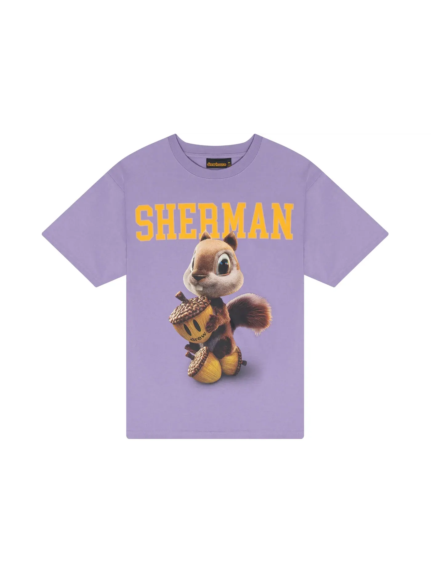 Мужская футболка с принтом drew house 3D Sherman SS Tee Lavender — изображение 1 из 2, фиолетовый