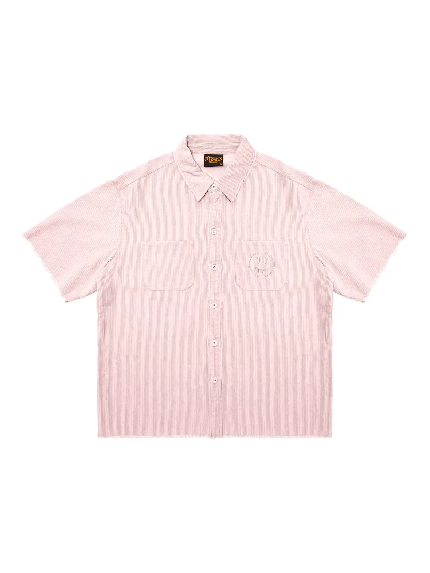 Мужская рубашка из вельвета с коротким рукавом shirt drew house — изображение 1 из 1, сирень